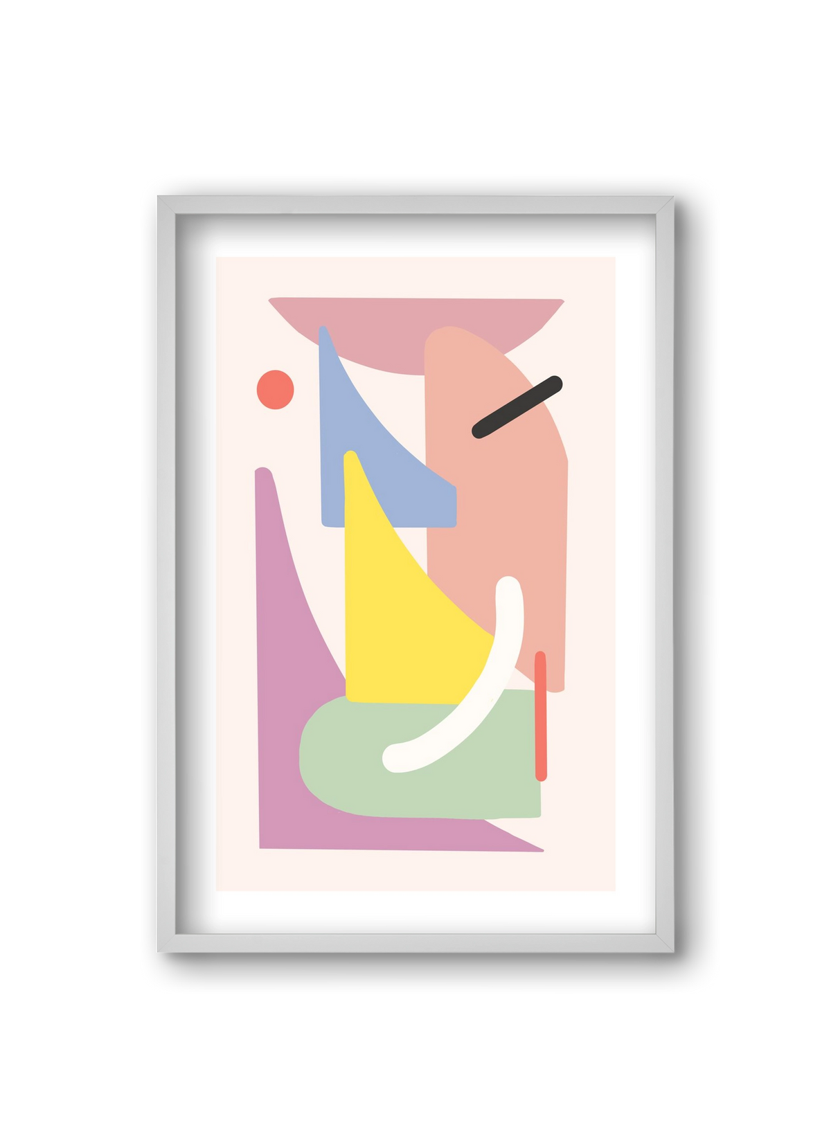 The playground, 20x30 cm (20x30 cm), Fehér keret