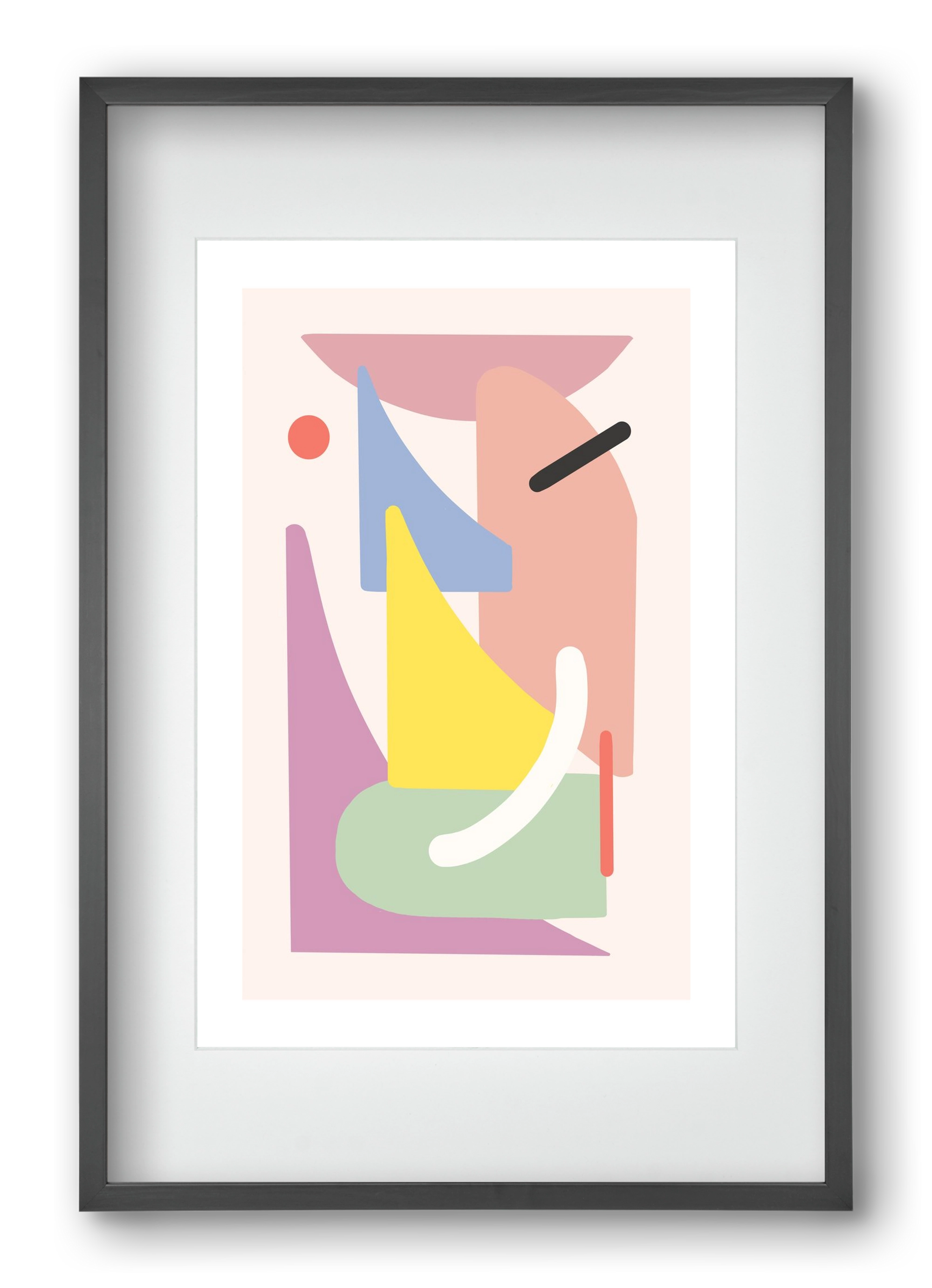 The playground, 40x60 cm (30x45 cm), Fekete keret, paszpartuval