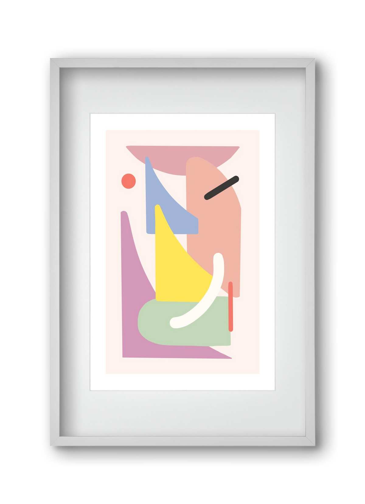 The playground, 30x45 cm (20x30 cm), Fehér keret, paszpartuval