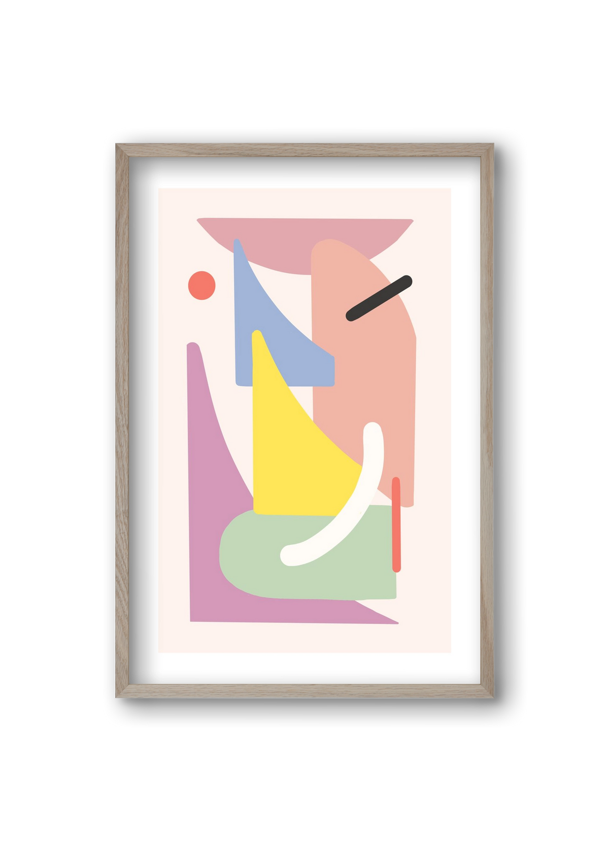 The playground, 20x30 cm (20x30 cm), Tölgy keret