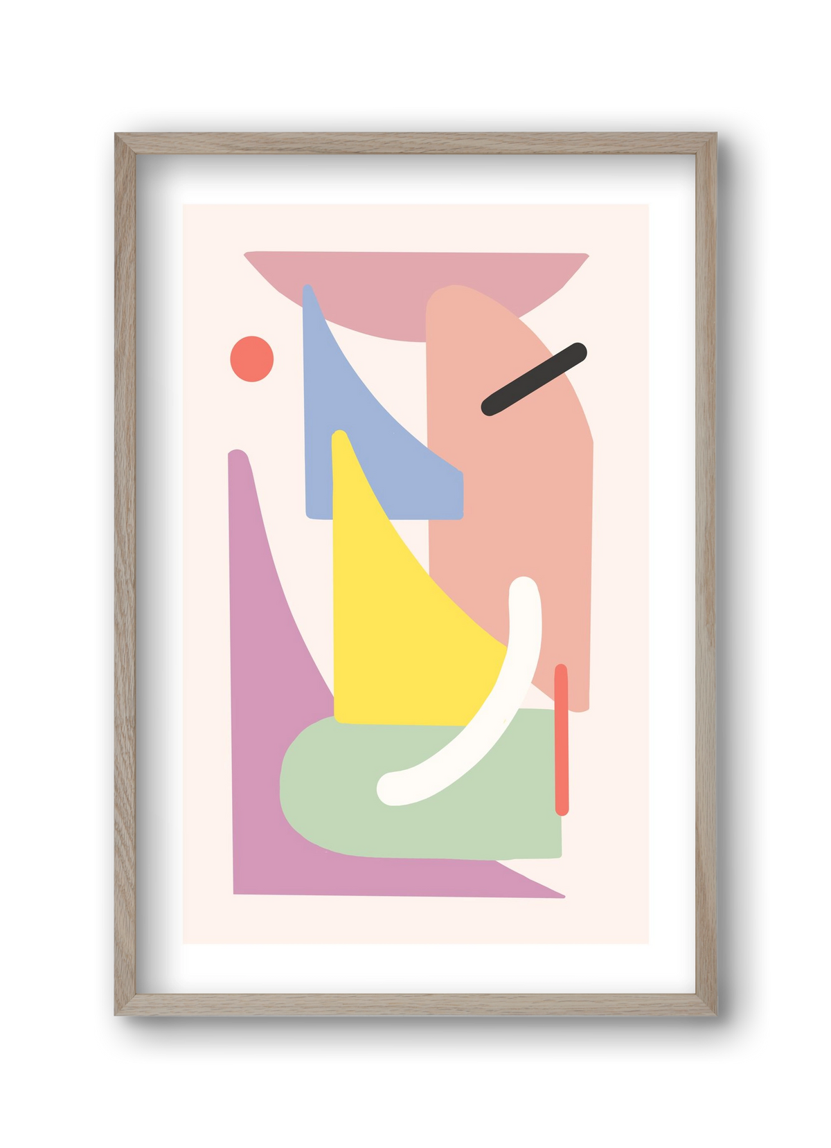 The playground, 30x45 cm (30x45 cm), Tölgy keret