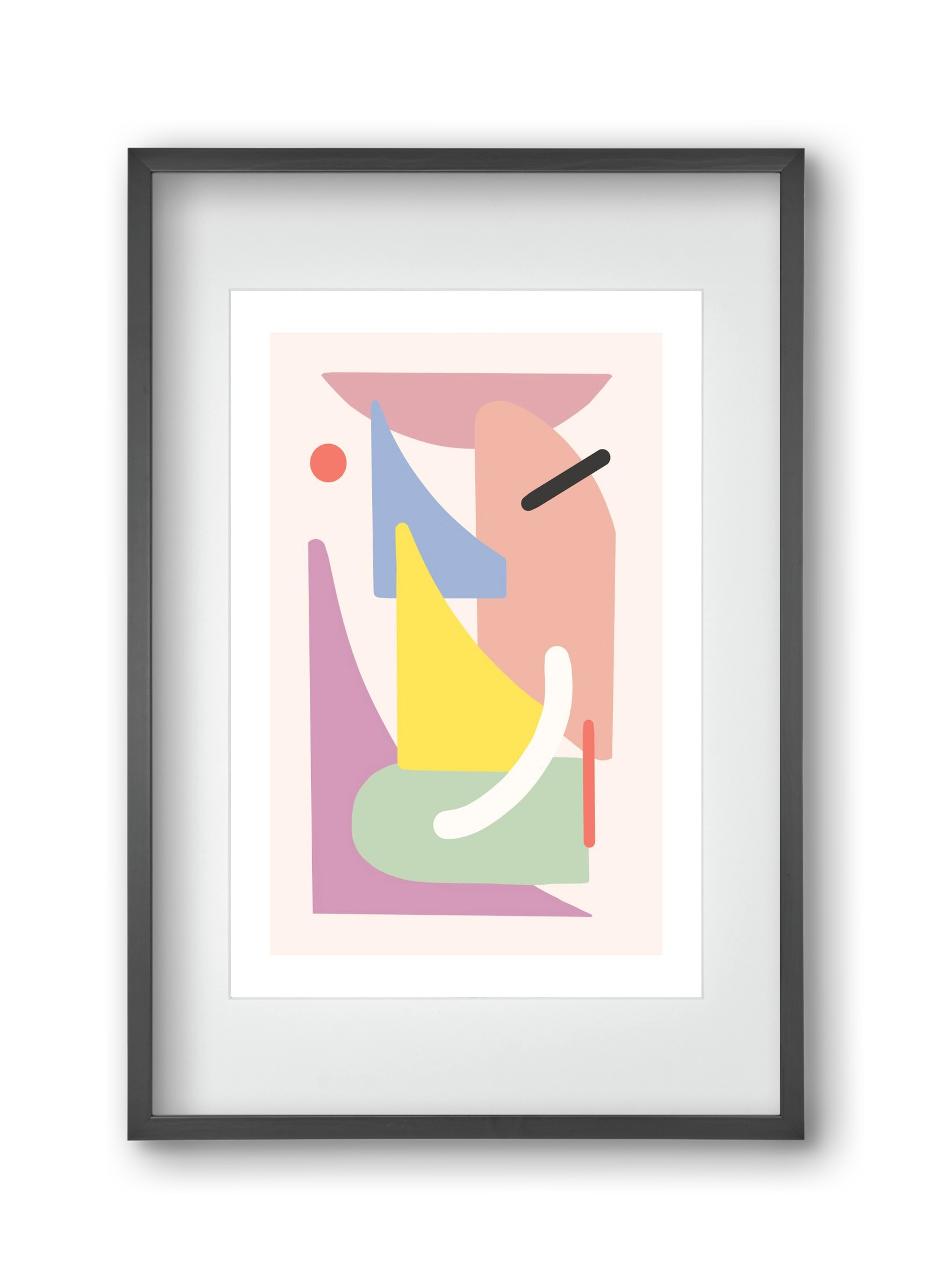 The playground, 30x45 cm (20x30 cm), Fekete keret, paszpartuval