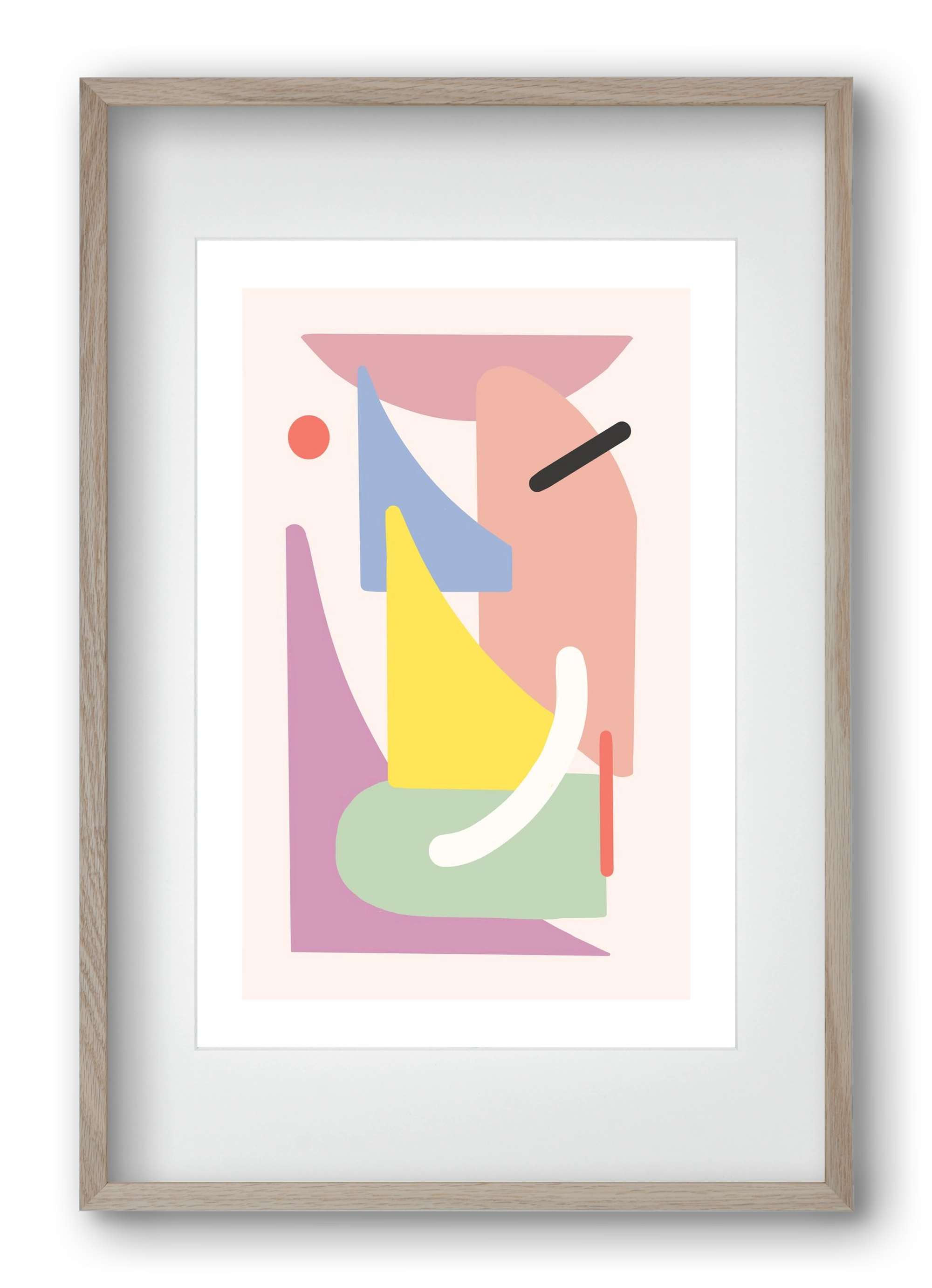 The playground, 40x60 cm (30x45 cm), Tölgy keret, paszpartuval