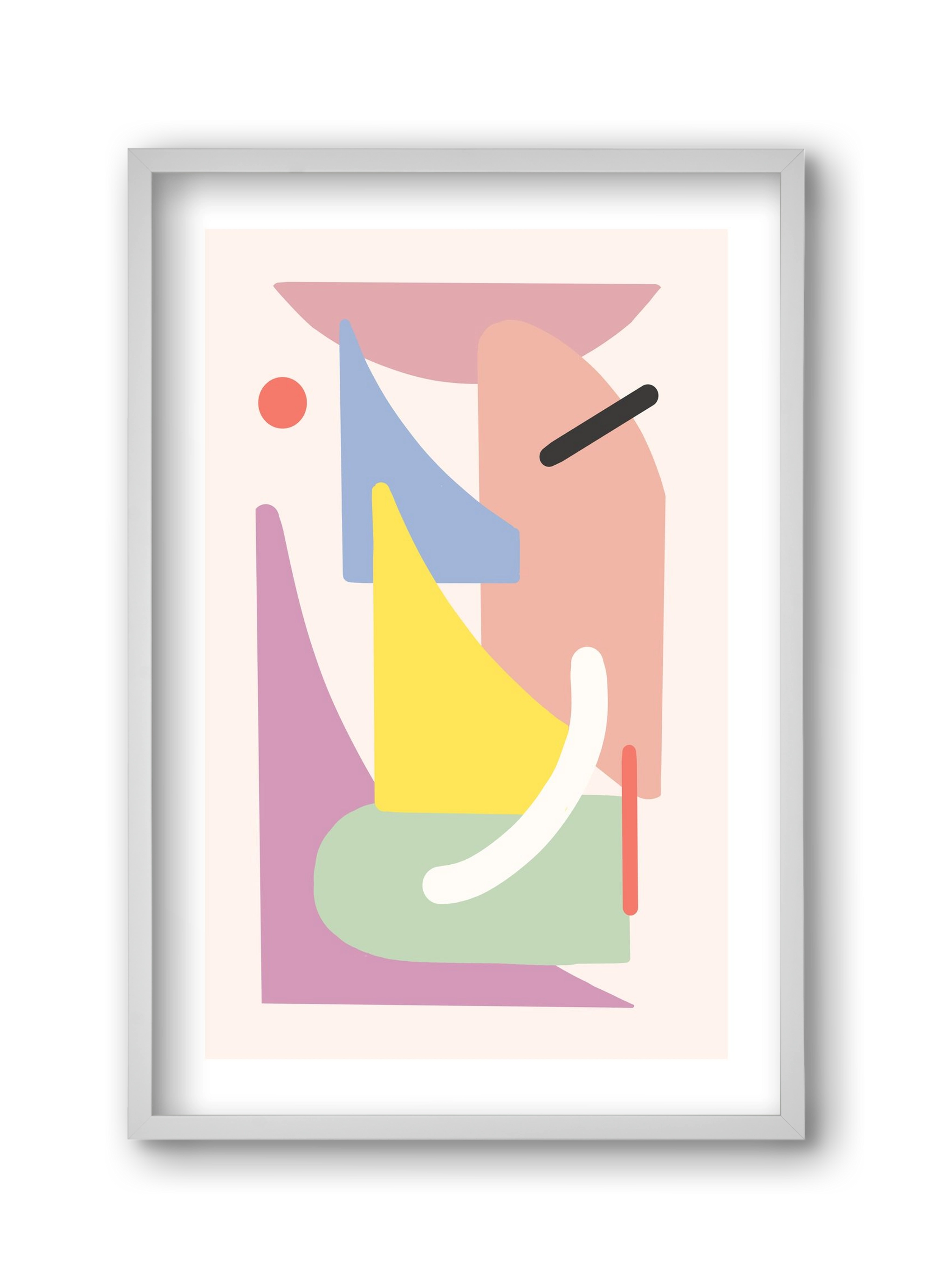 The playground, 30x45 cm (30x45 cm), Fehér keret