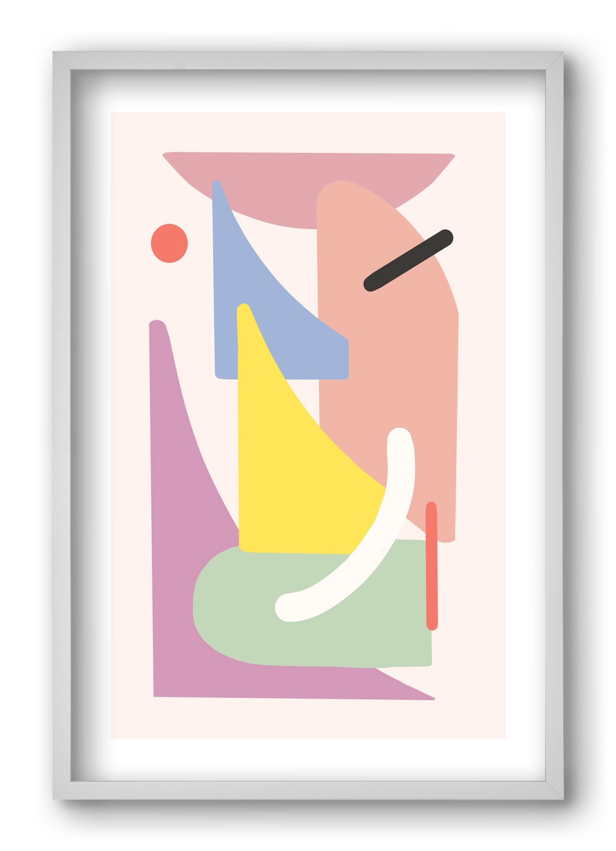 The playground, 40x60 cm (40x60 cm), Fehér keret