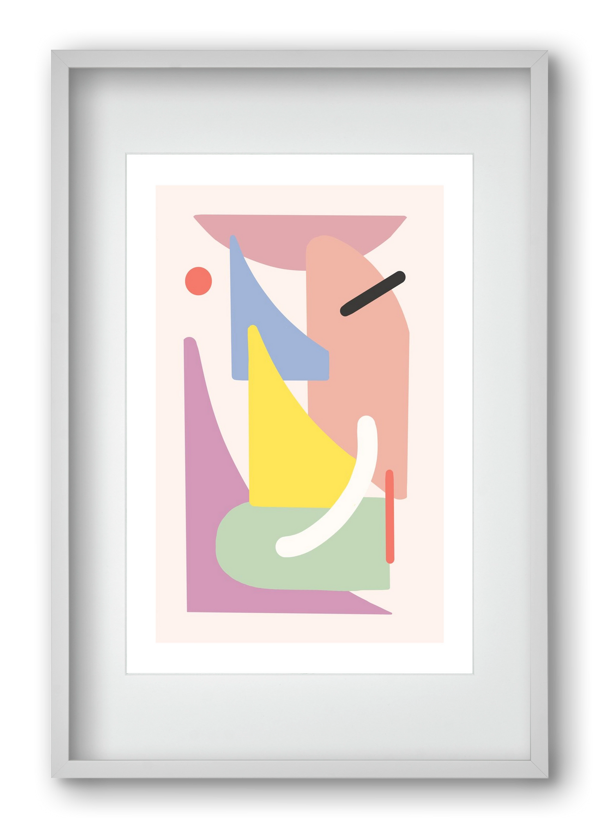 The playground, 40x60 cm (30x45 cm), Fehér keret, paszpartuval