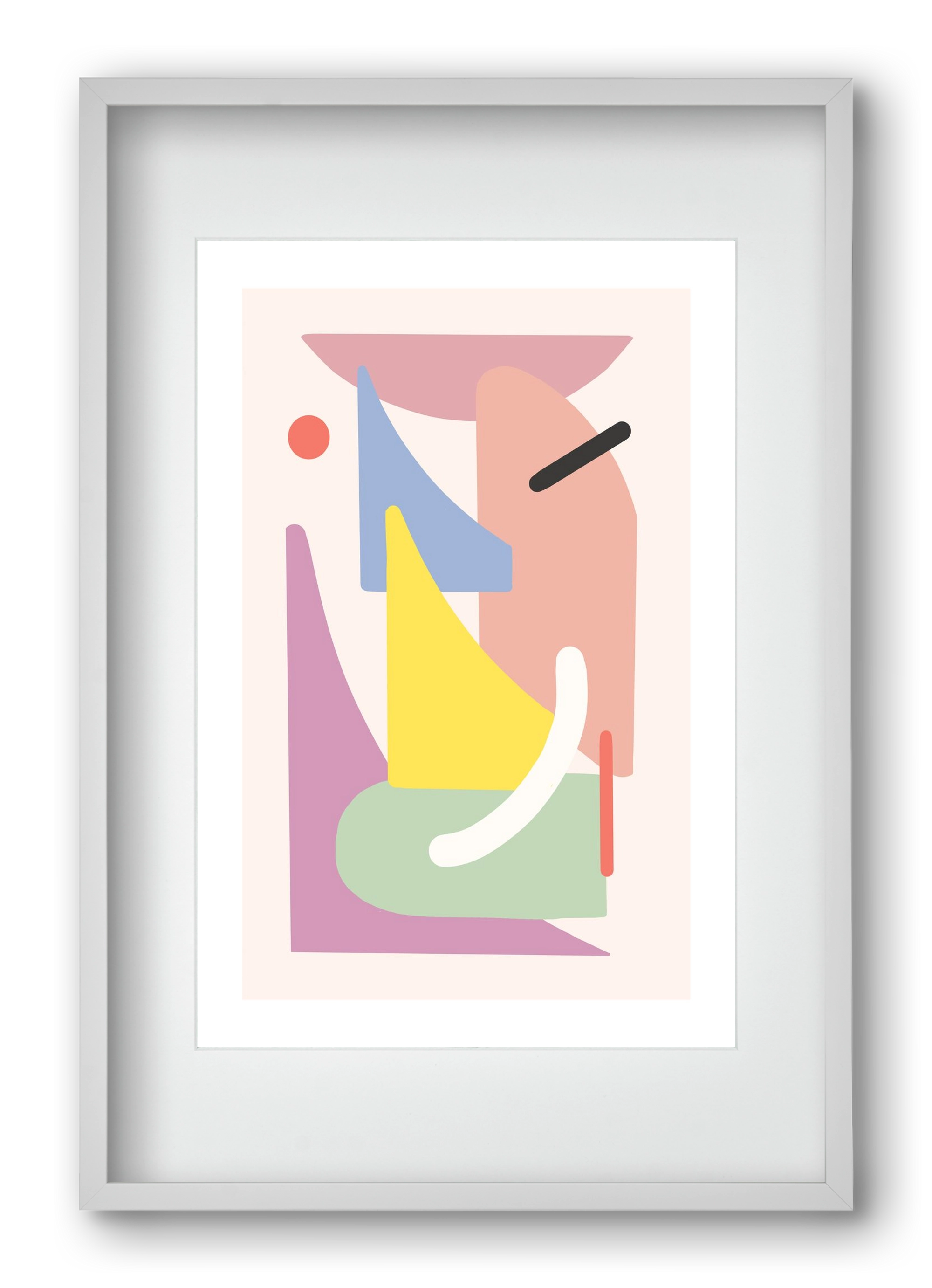 The playground, 40x60 cm (30x45 cm), Fehér keret, paszpartuval