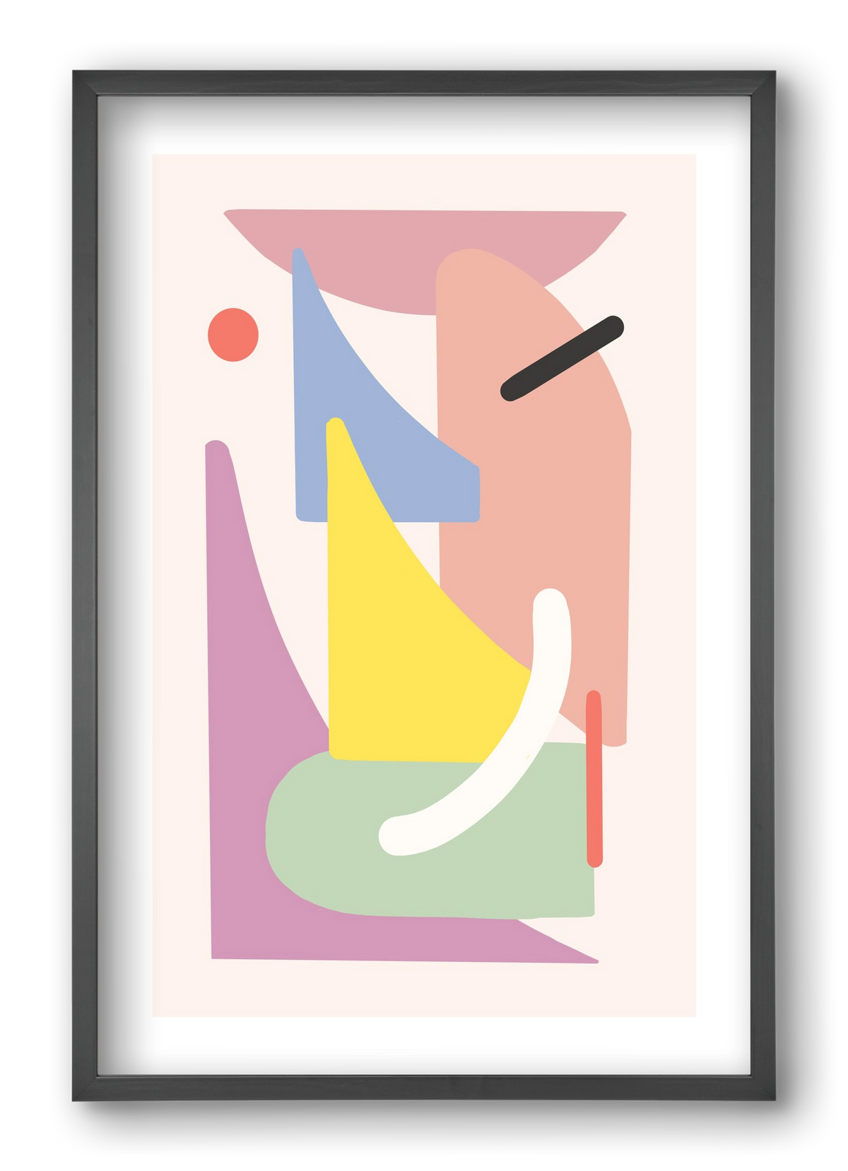 The playground, 40x60 cm (40x60 cm), Fekete keret