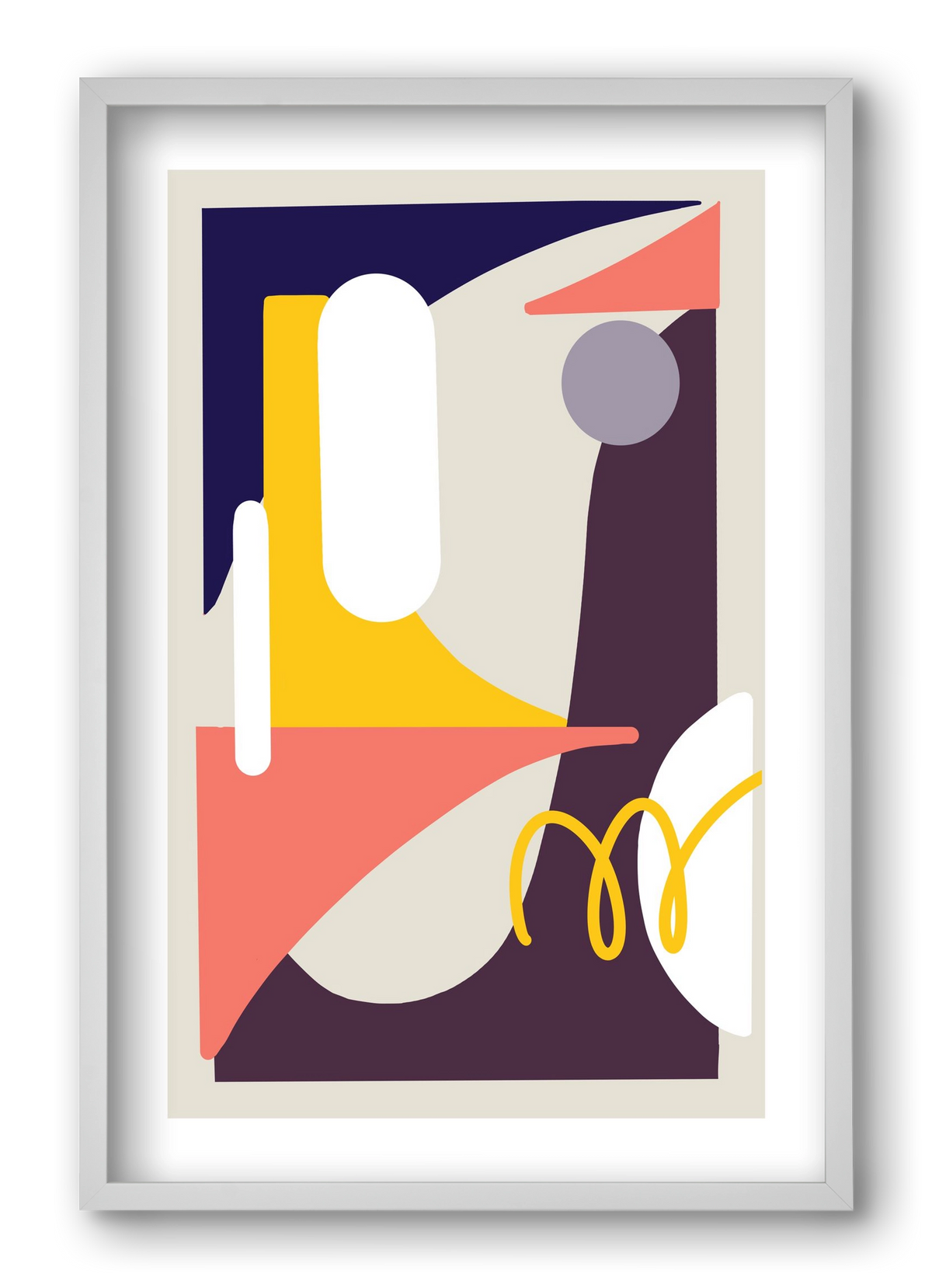 The Canyons, 40x60 cm (40x60 cm), Fehér keret