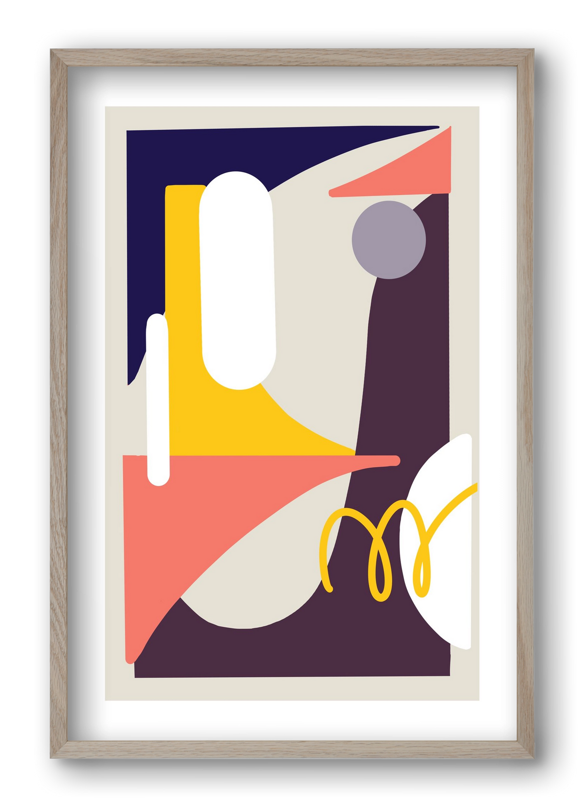 The Canyons, 40x60 cm (40x60 cm), Tölgy keret