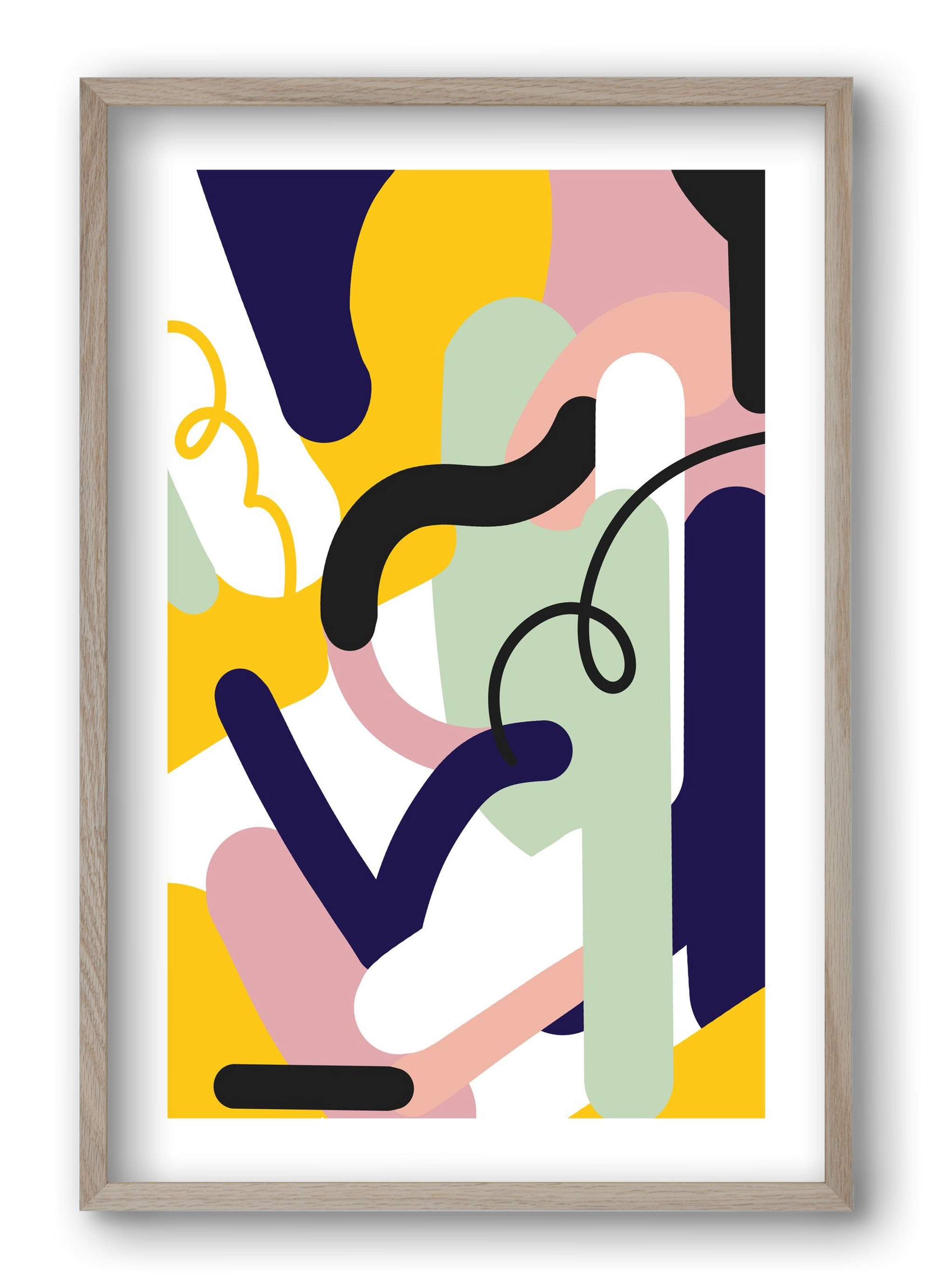 Piper, 40x60 cm (40x60 cm), Tölgy keret