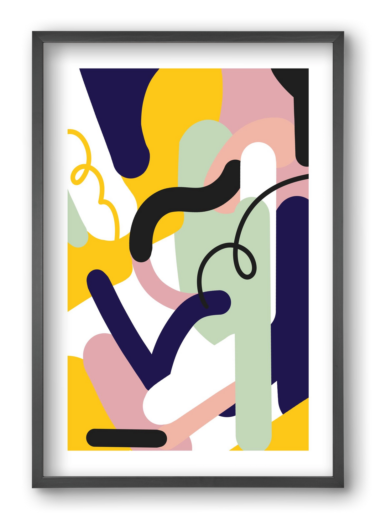 Piper, 40x60 cm (40x60 cm), Fekete keret