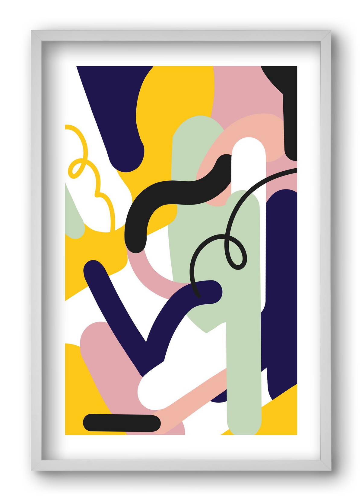 Piper, 40x60 cm (40x60 cm), Fehér keret