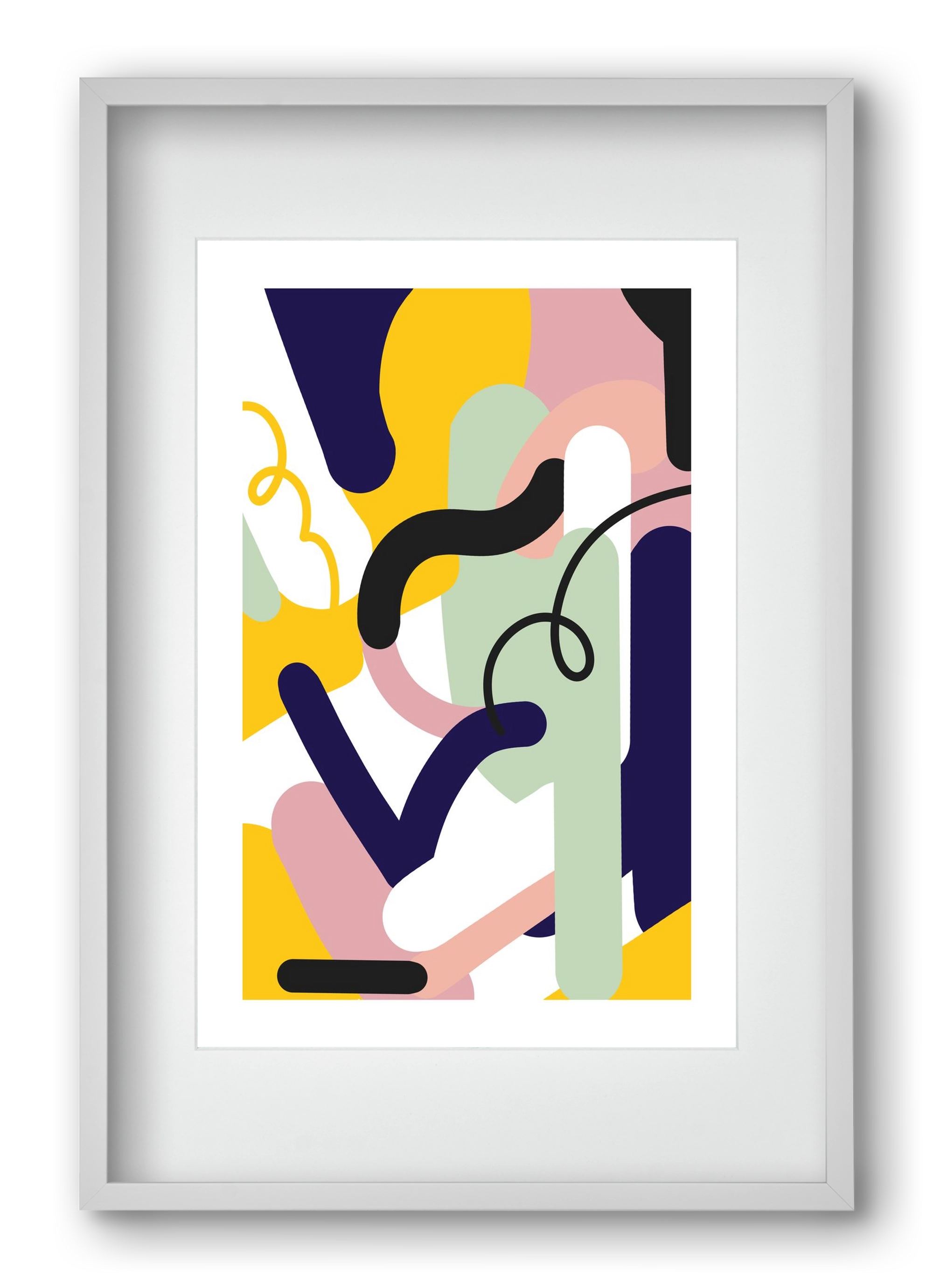 Piper, 40x60 cm (30x45 cm), Fehér keret, paszpartuval