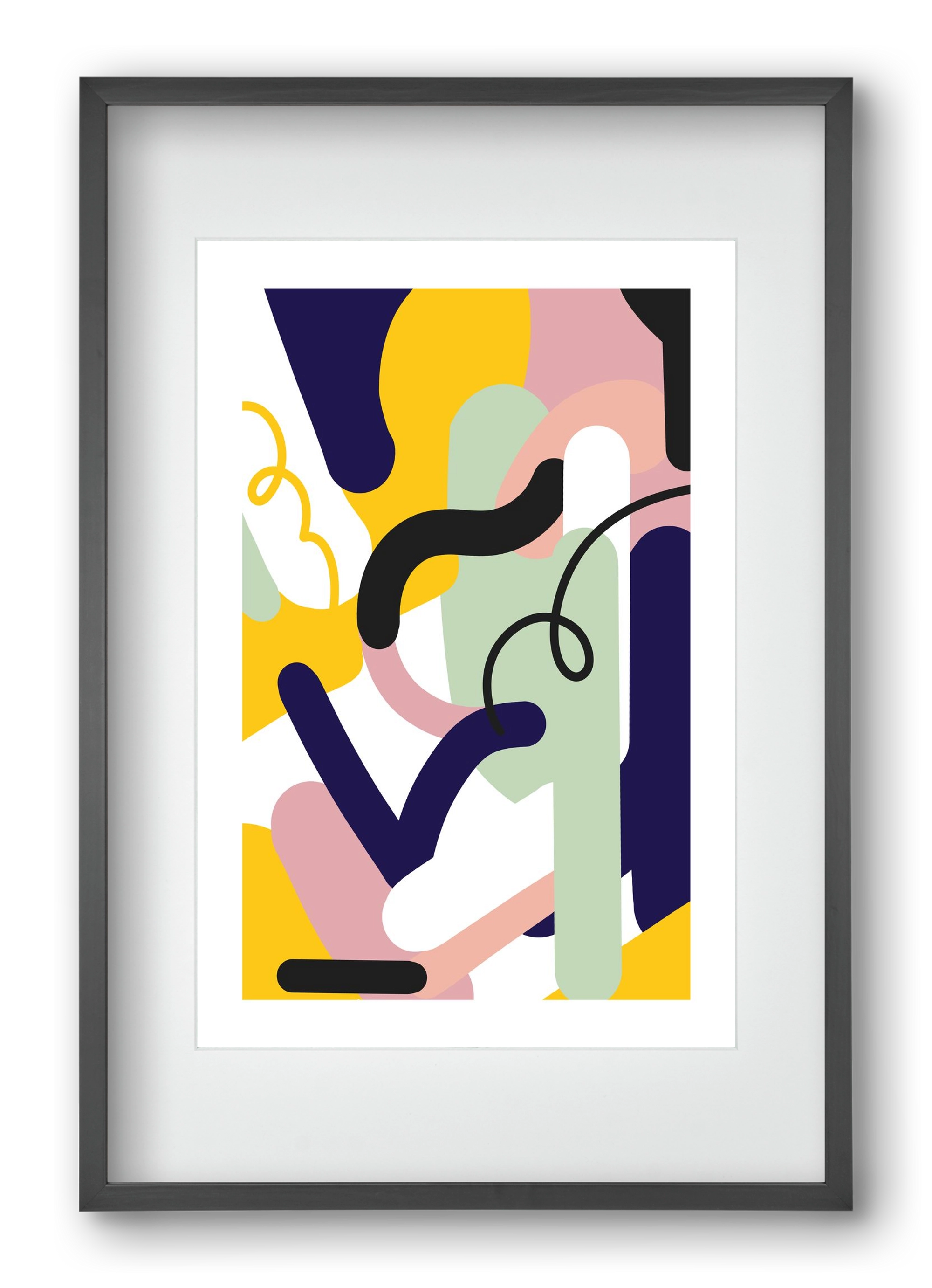 Piper, 40x60 cm (30x45 cm), Fekete keret, paszpartuval