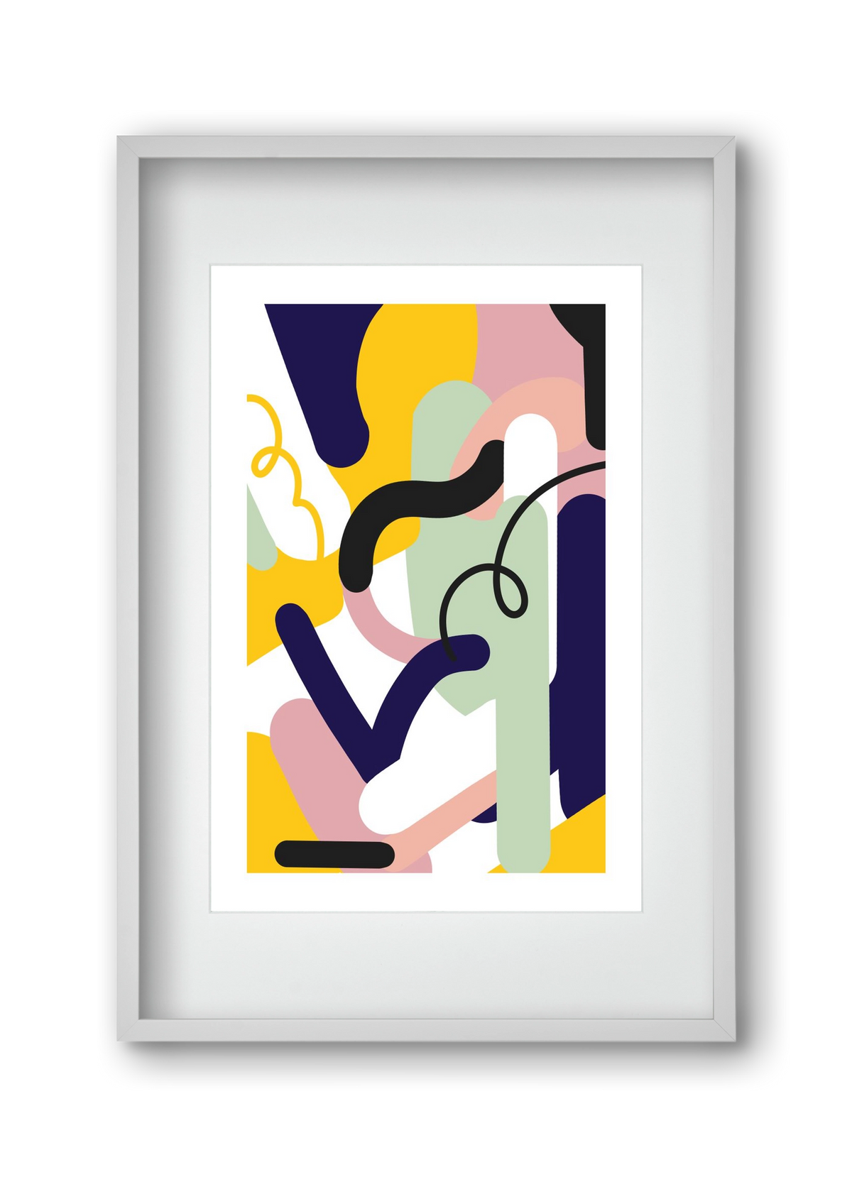 Piper, 30x45 cm (20x30 cm), Fehér keret, paszpartuval