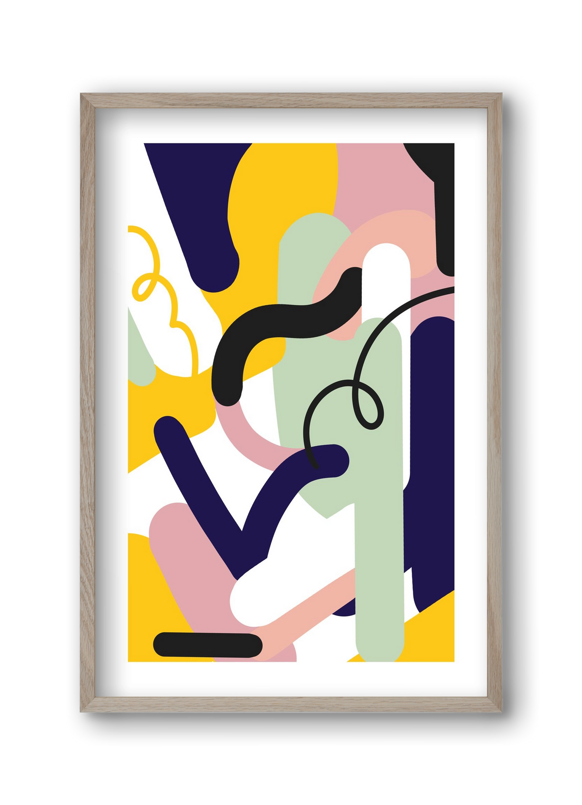 Piper, 30x45 cm (30x45 cm), Tölgy keret