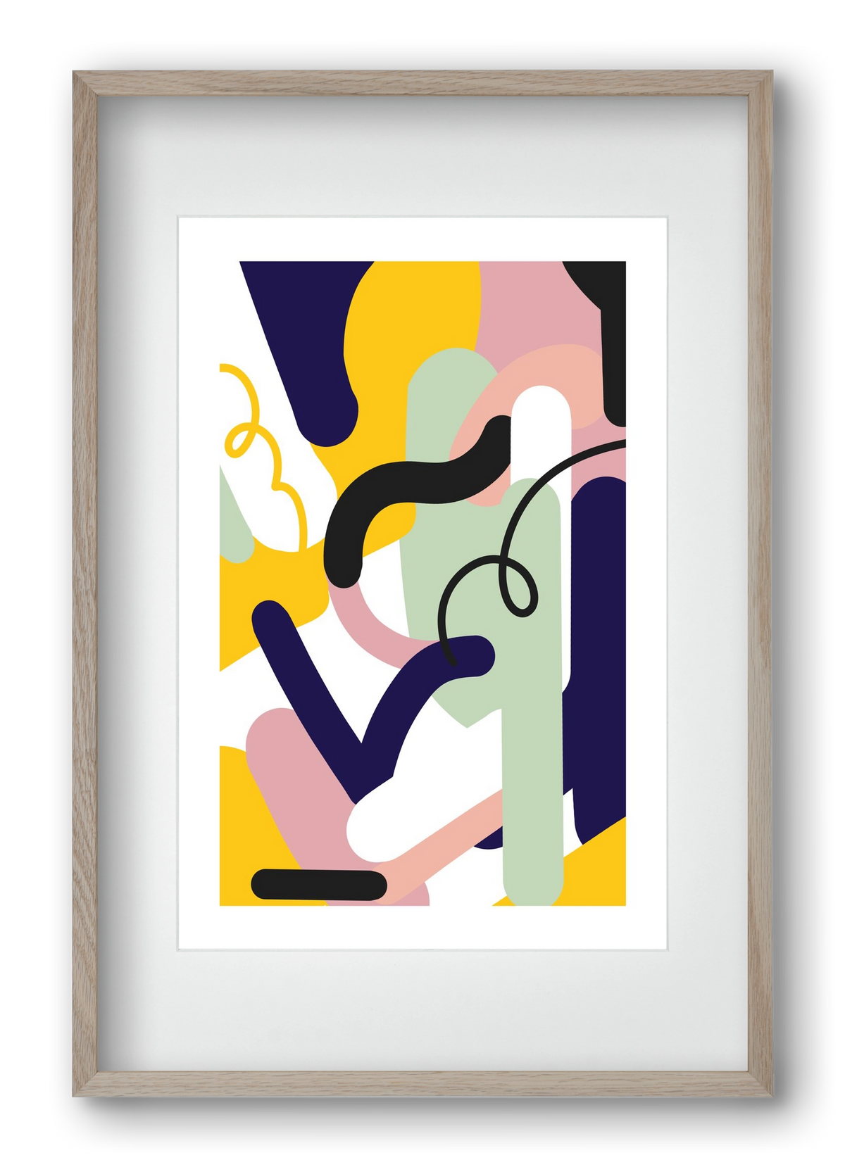 Piper, 40x60 cm (30x45 cm), Tölgy keret, paszpartuval