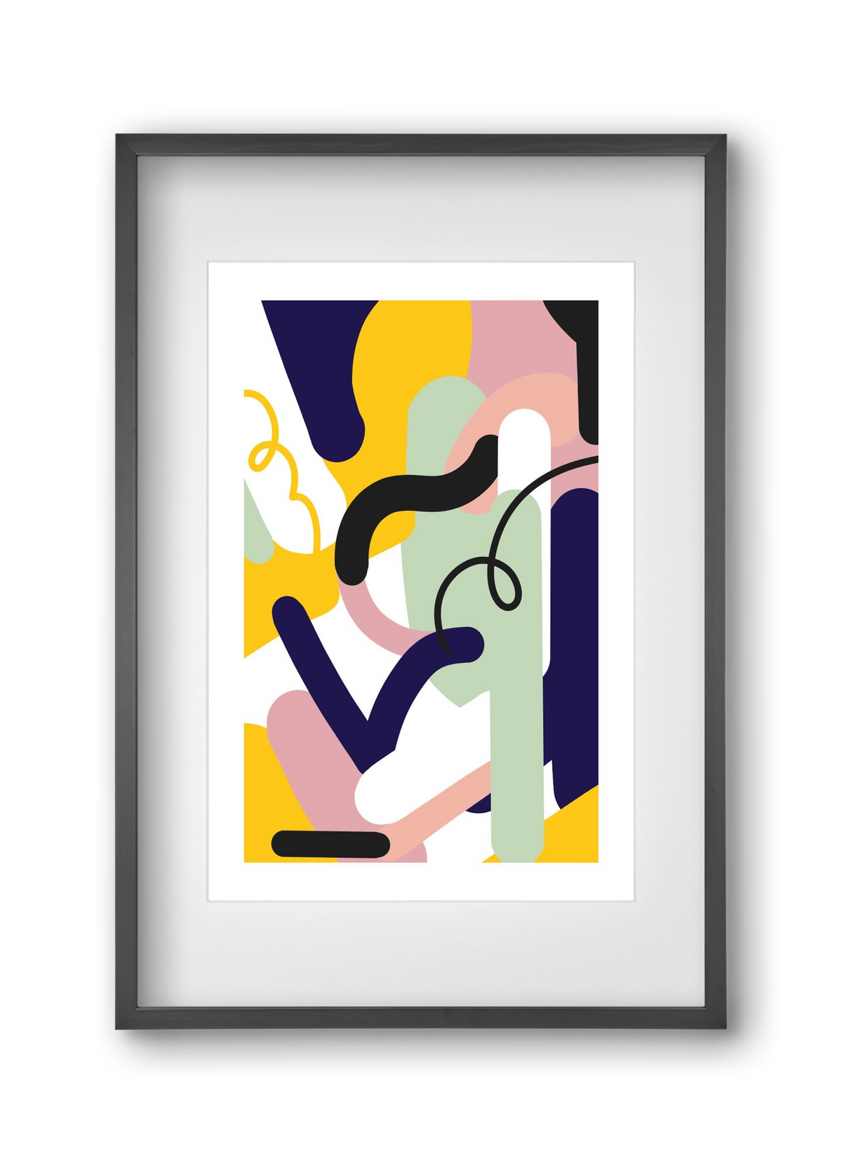 Piper, 30x45 cm (20x30 cm), Fekete keret, paszpartuval