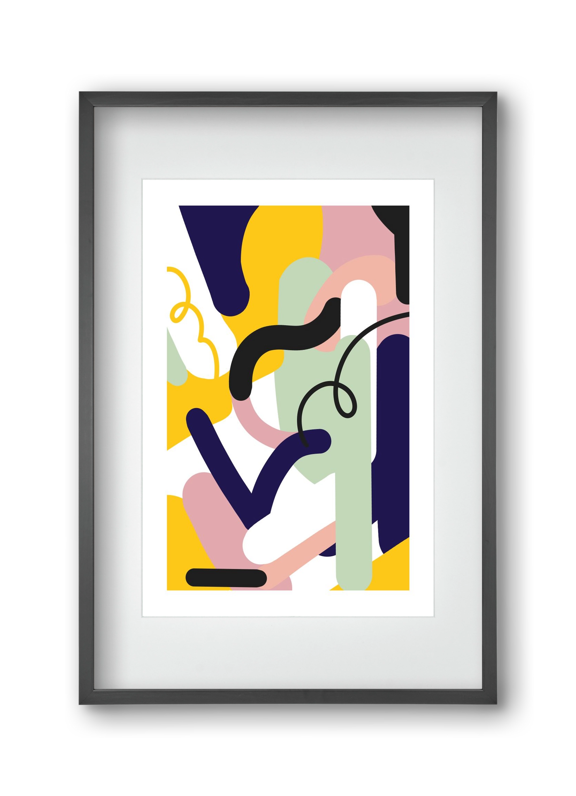 Piper, 30x45 cm (20x30 cm), Fekete keret, paszpartuval