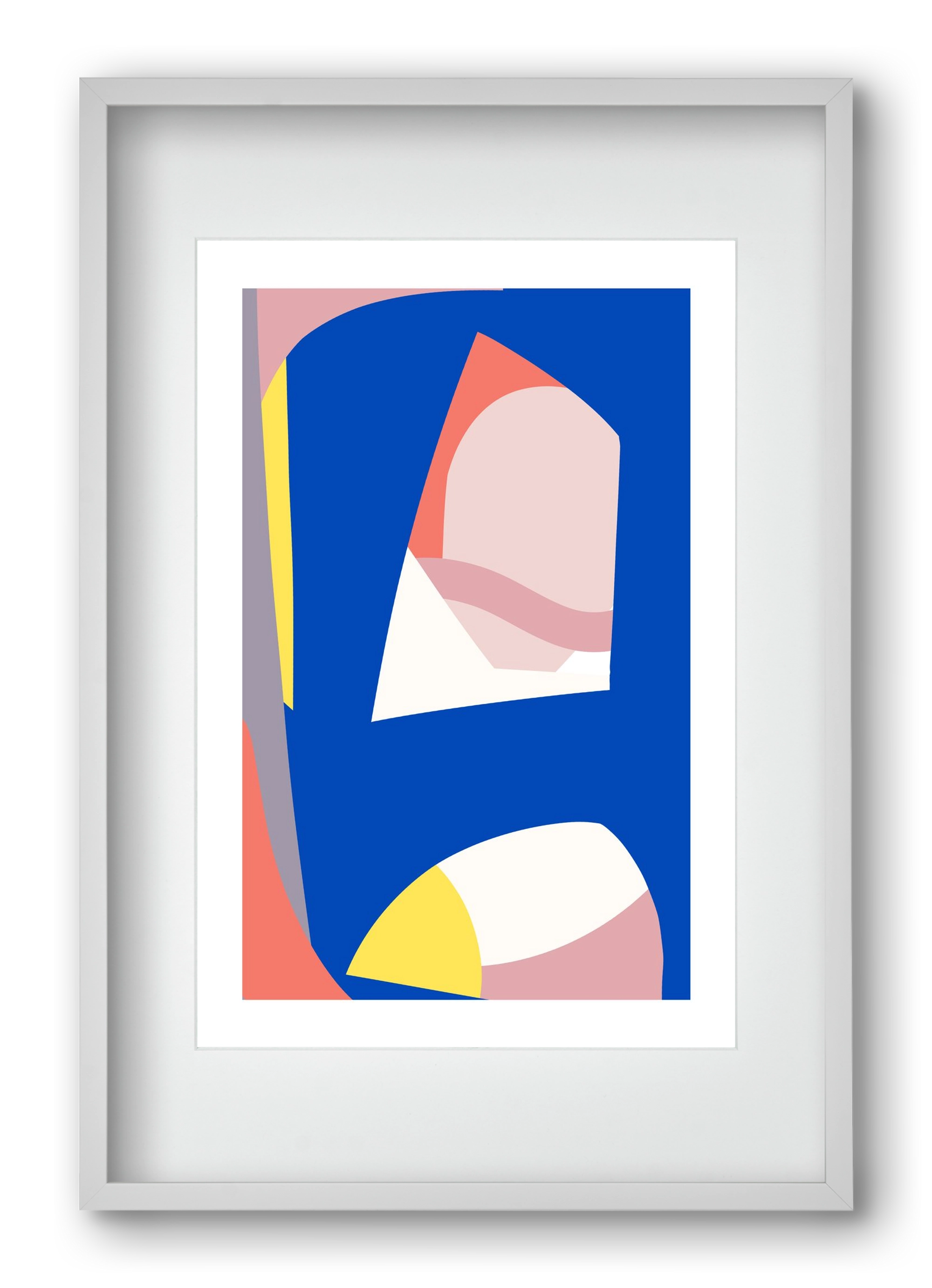 Modernist, 40x60 cm (30x45 cm), Fehér keret, paszpartuval