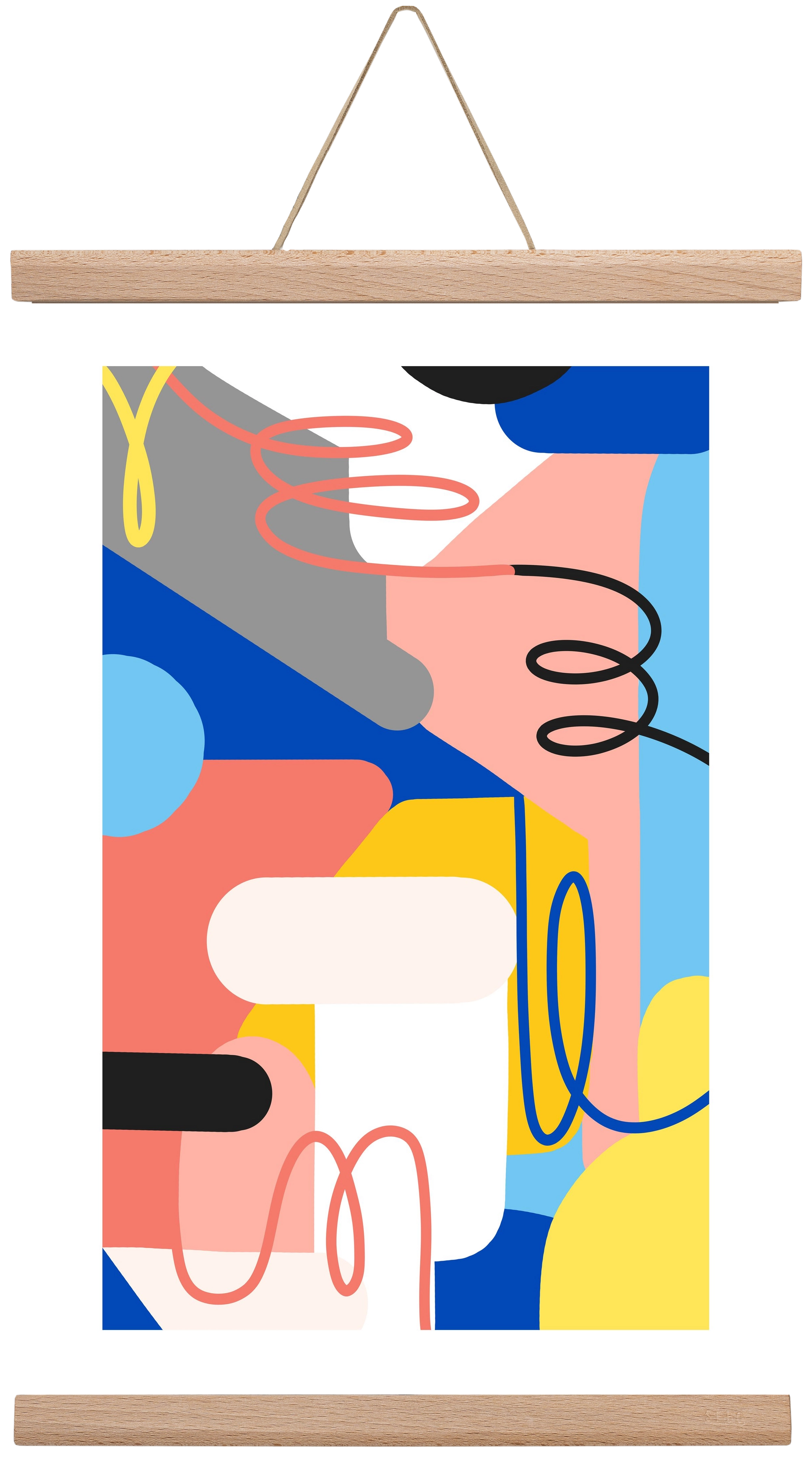 Market, 30x45 cm (30x45 cm), Tölgy akasztó