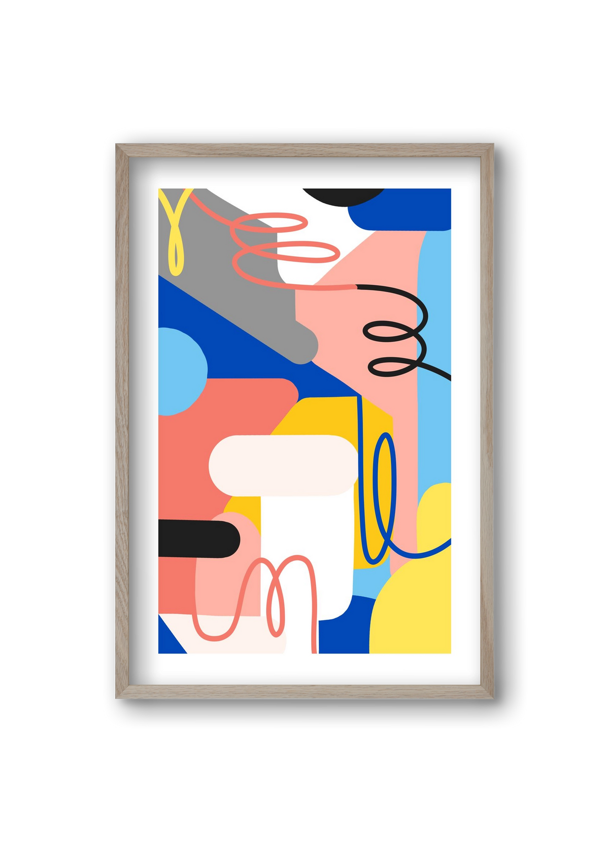 Market, 20x30 cm (20x30 cm), Tölgy keret