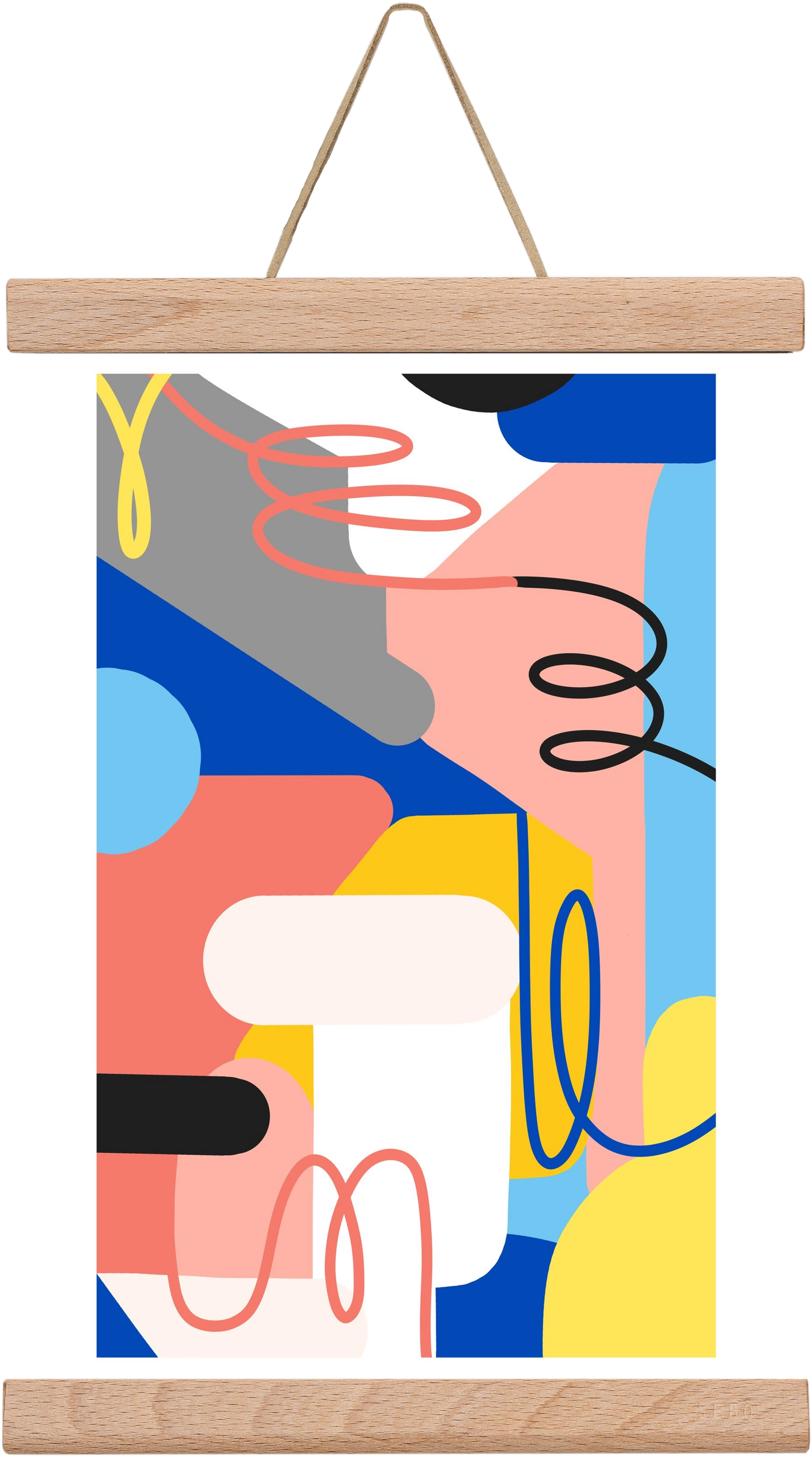 Market, 20x30 cm (20x30 cm), Tölgy akasztó