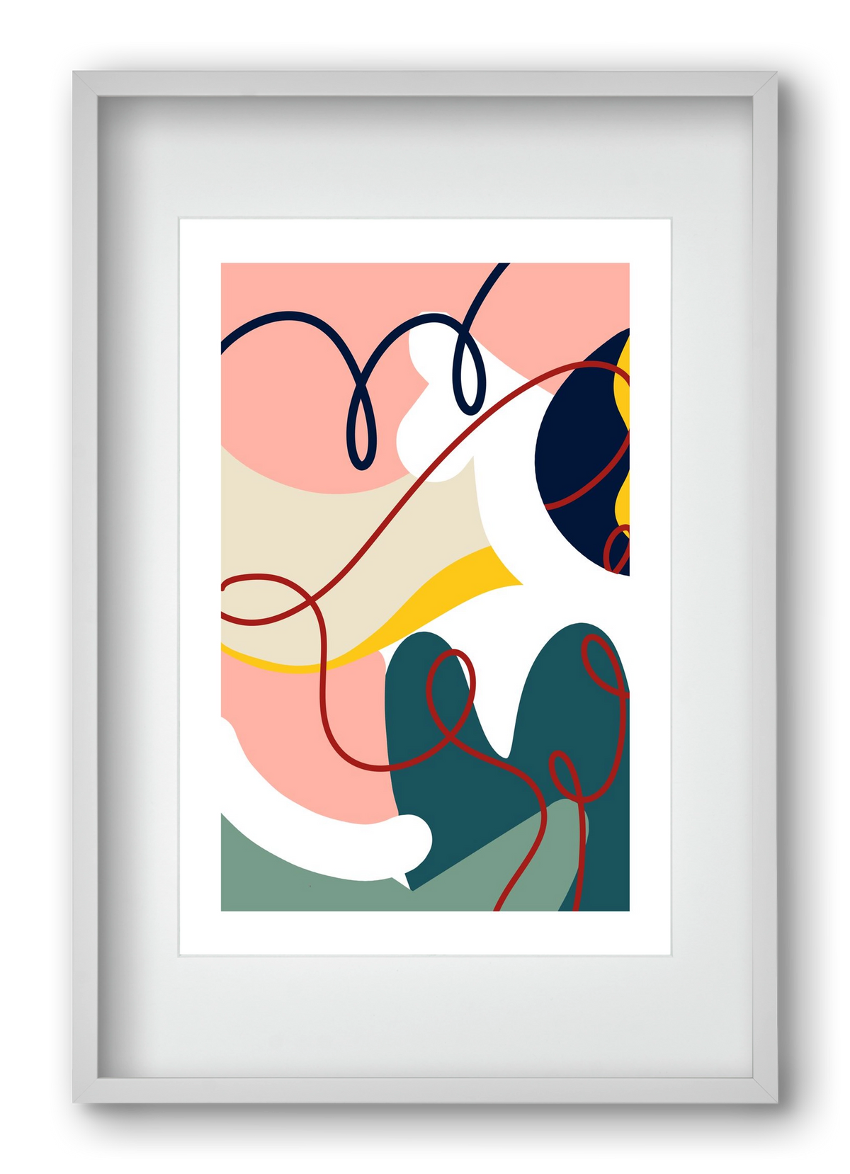 Liebling, 40x60 cm (30x45 cm), Fehér keret, paszpartuval