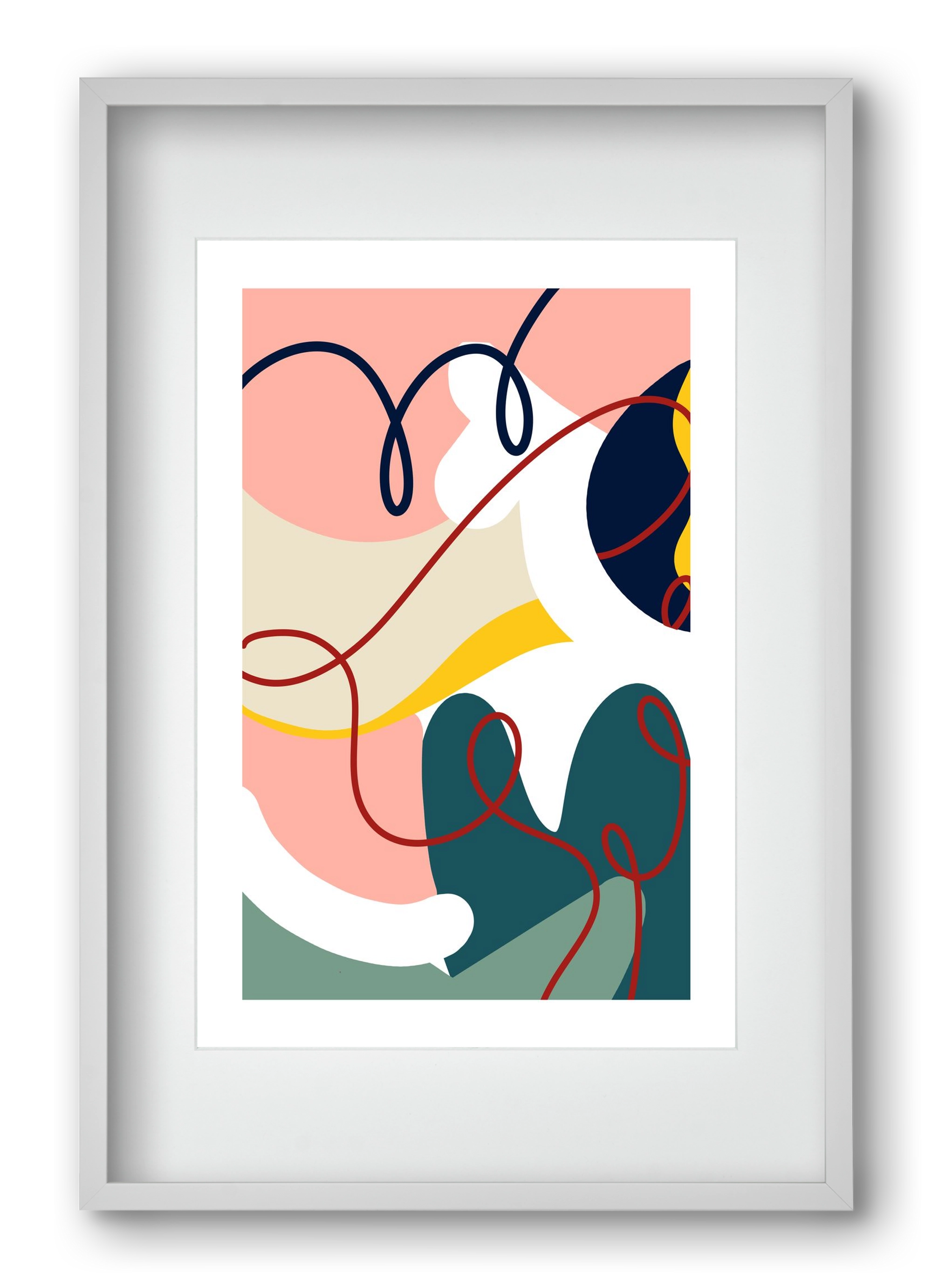 Liebling, 40x60 cm (30x45 cm), Fehér keret, paszpartuval