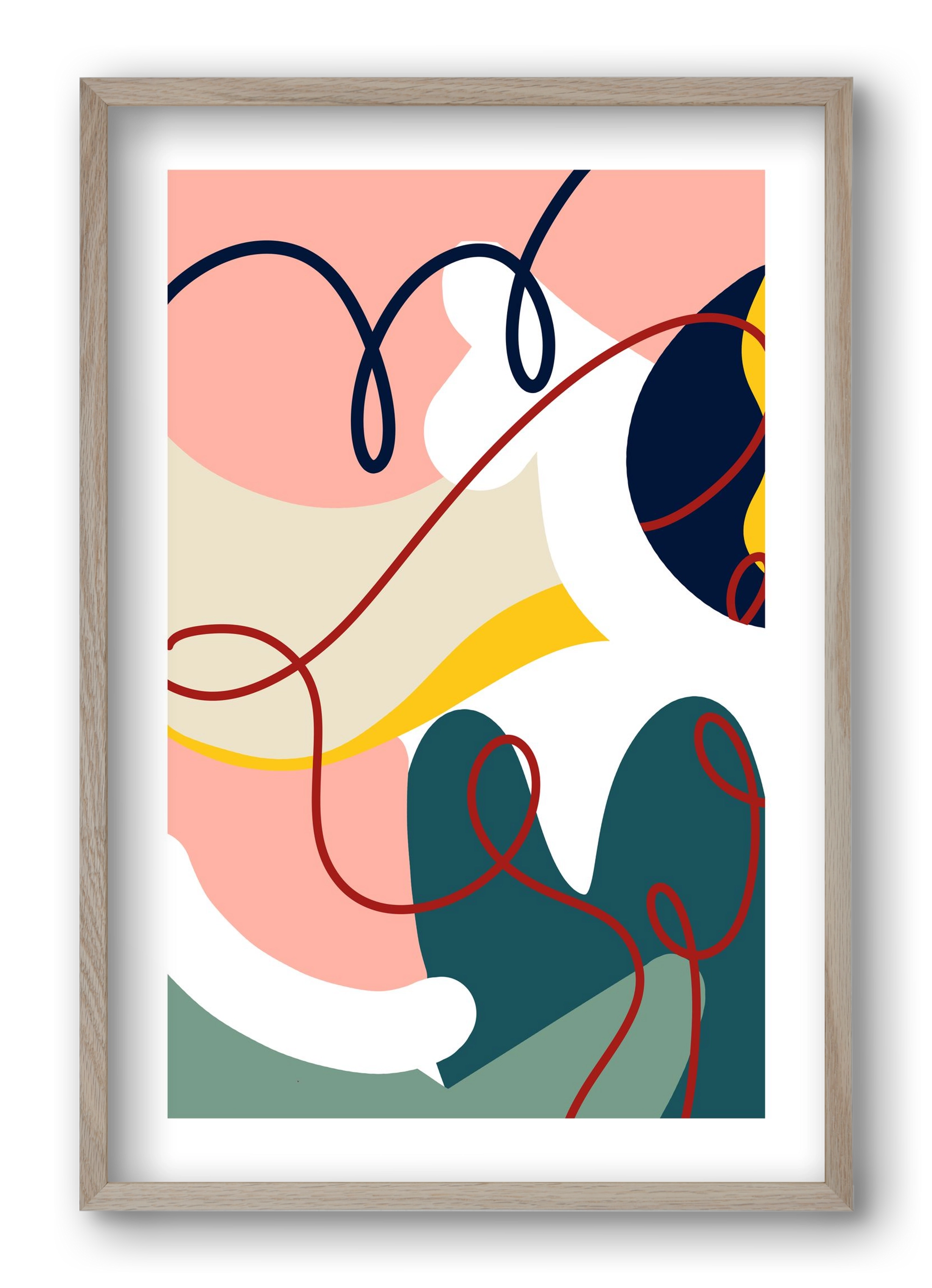 Liebling, 40x60 cm (40x60 cm), Tölgy keret