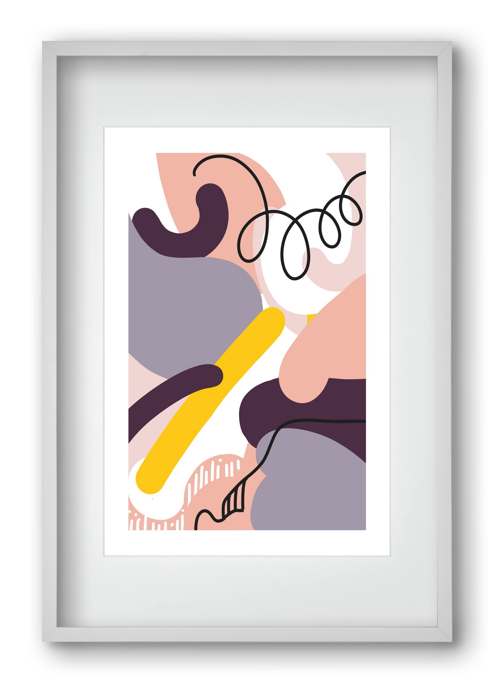 Jumper, 40x60 cm (30x45 cm), Fehér keret, paszpartuval