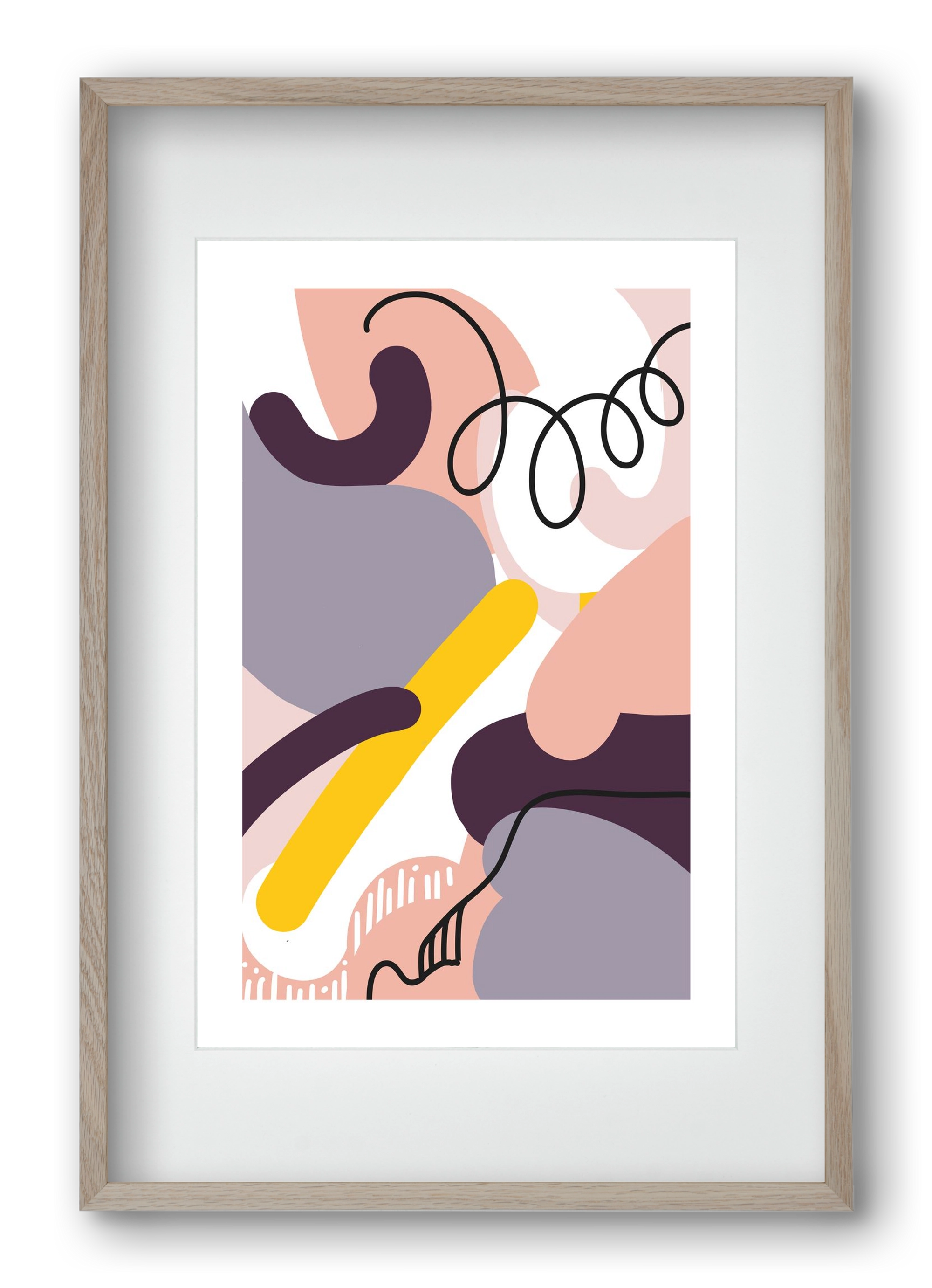 Jumper, 40x60 cm (30x45 cm), Tölgy keret, paszpartuval