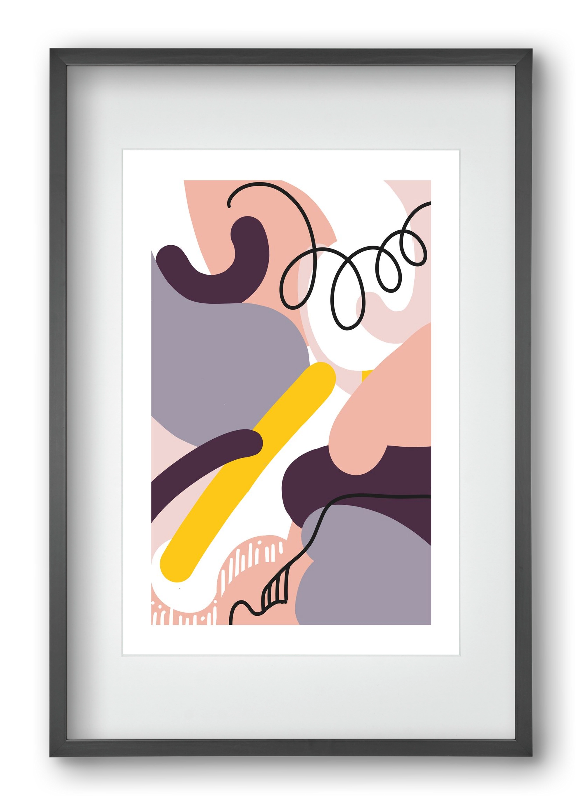 Jumper, 40x60 cm (30x45 cm), Fekete keret, paszpartuval