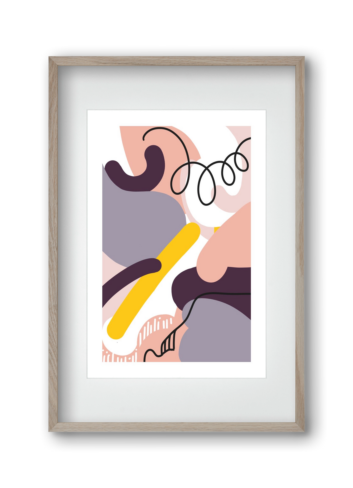 Jumper, 30x45 cm (20x30 cm), Tölgy keret, paszpartuval