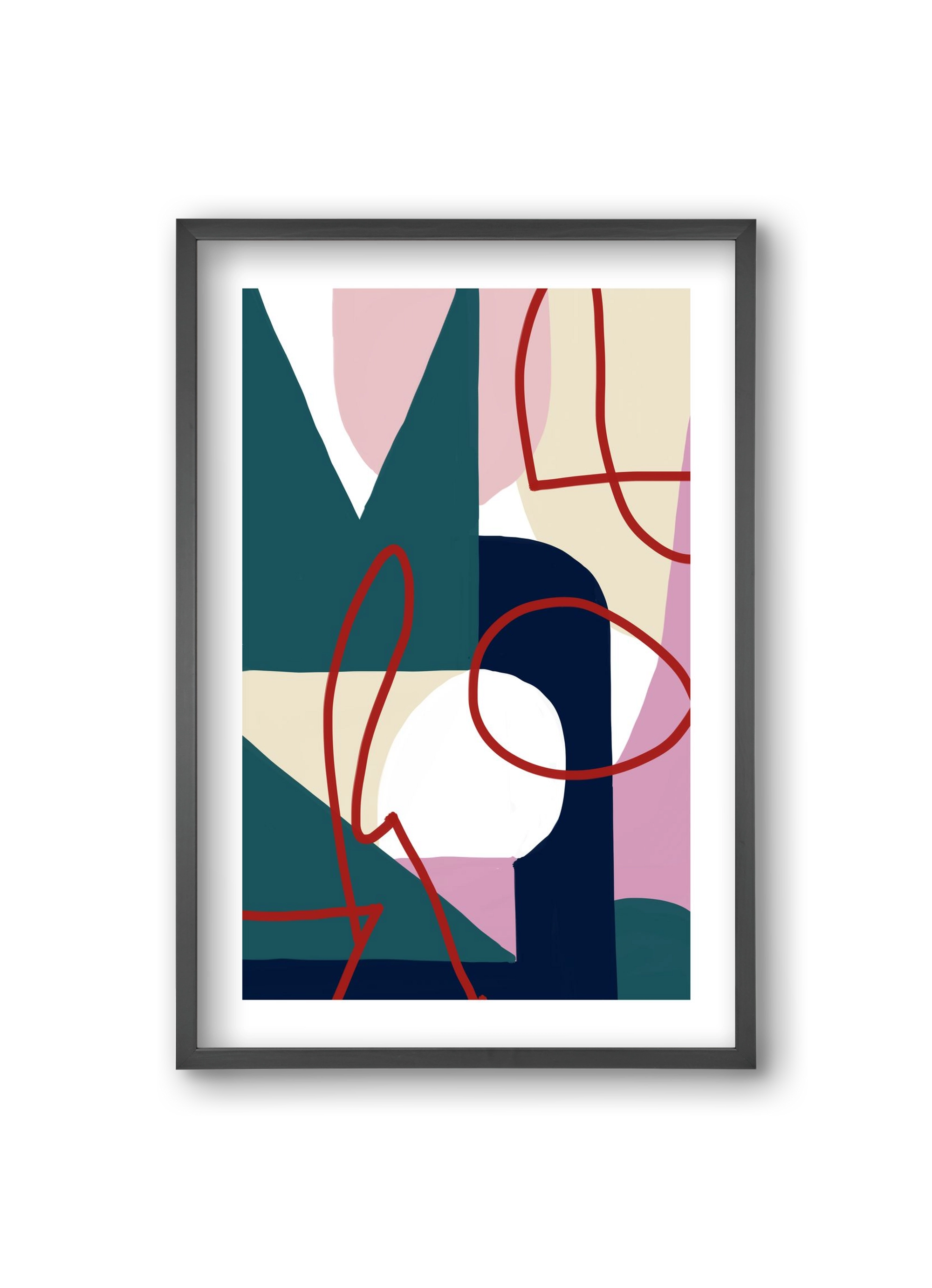 Garden, 20x30 cm (20x30 cm), Fekete keret