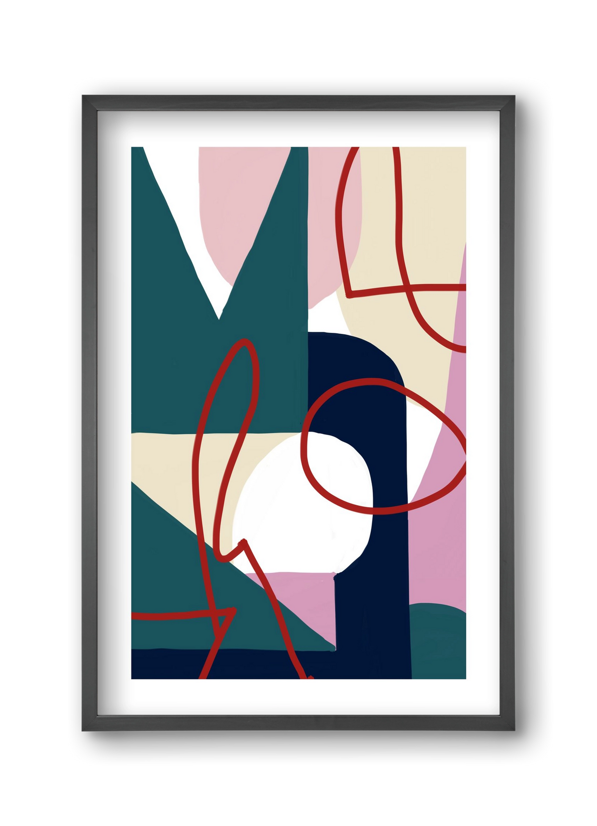 Garden, 30x45 cm (30x45 cm), Fekete keret