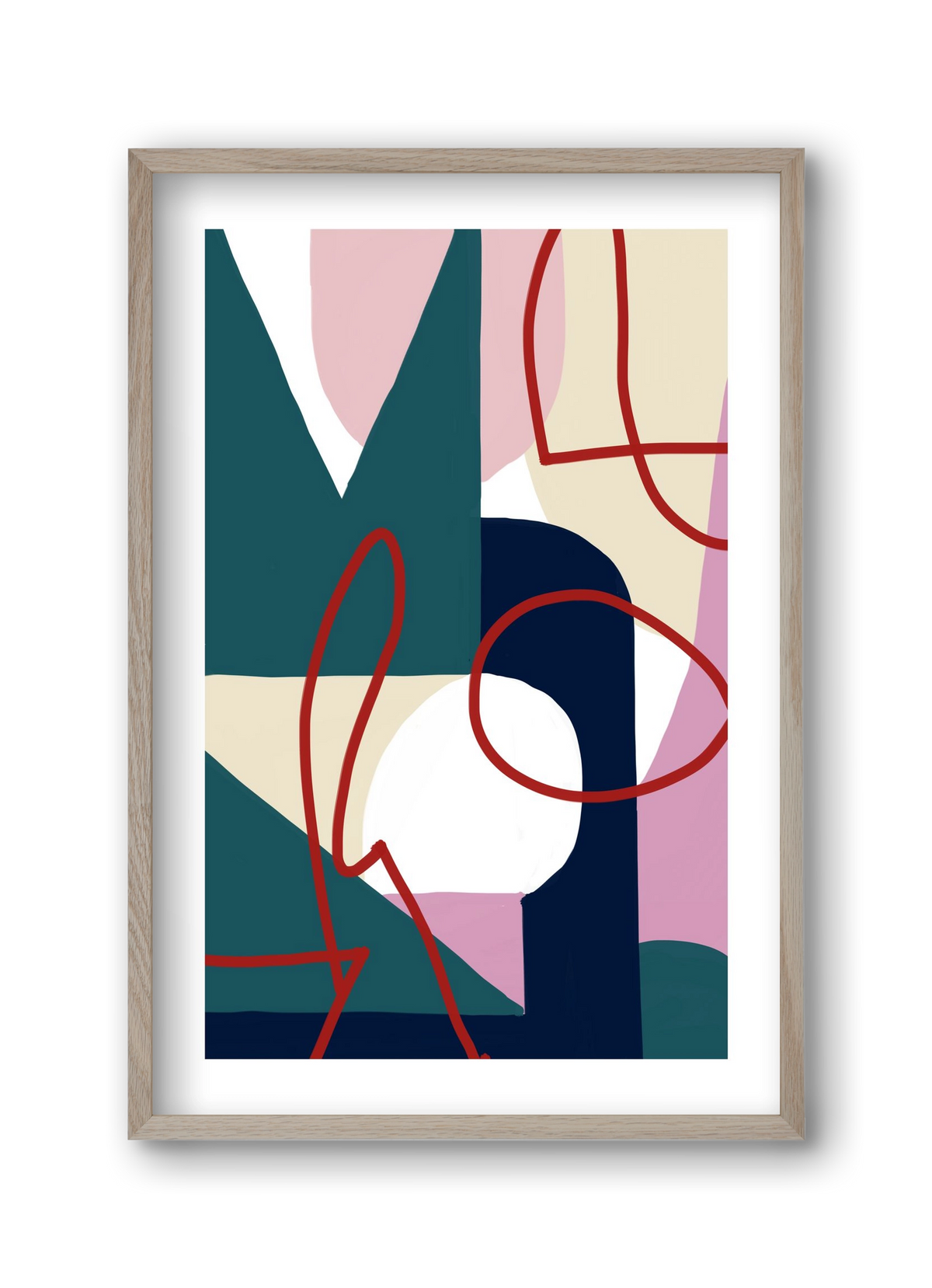 Garden, 30x45 cm (30x45 cm), Tölgy keret