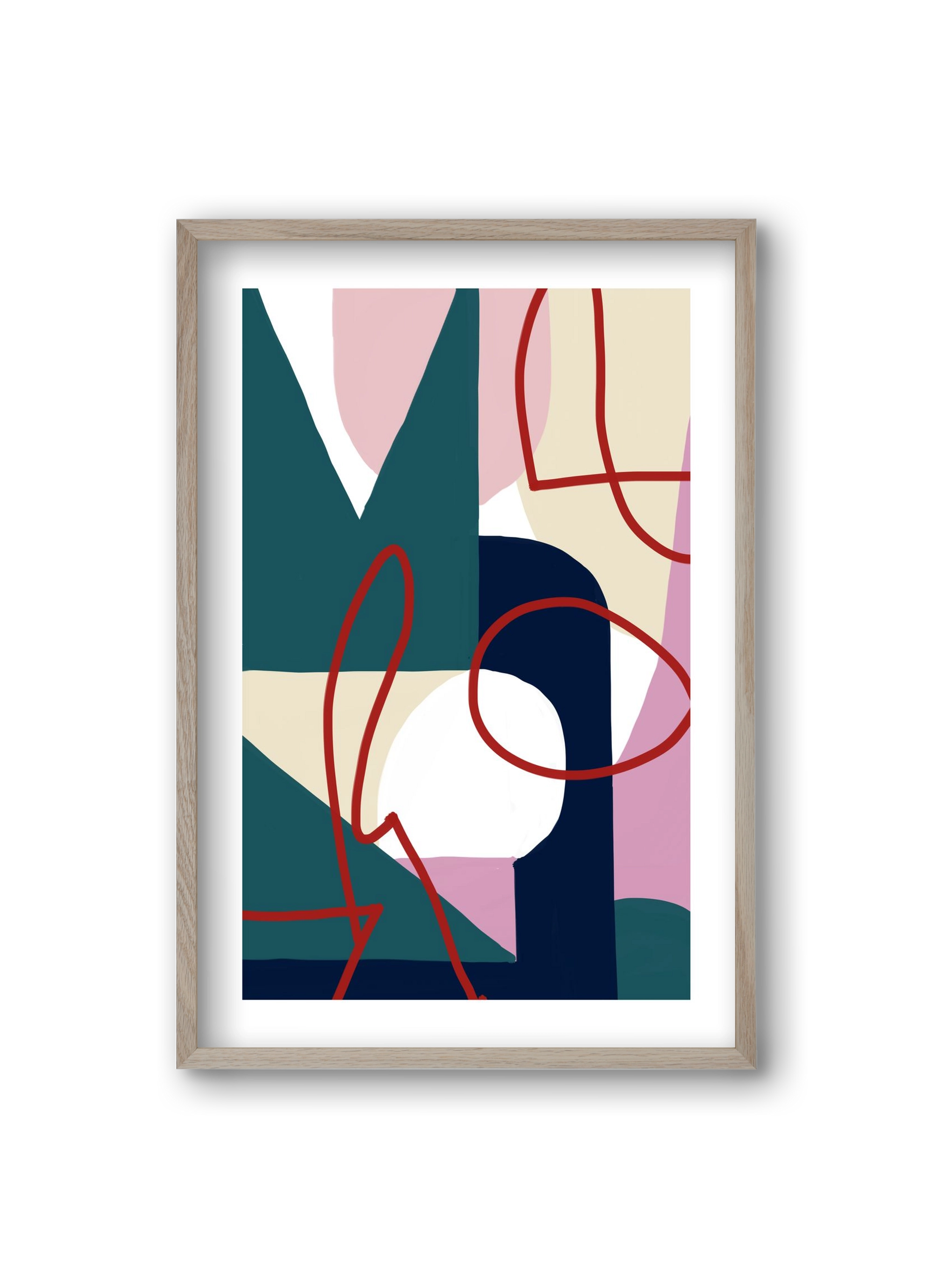 Garden, 20x30 cm (20x30 cm), Tölgy keret