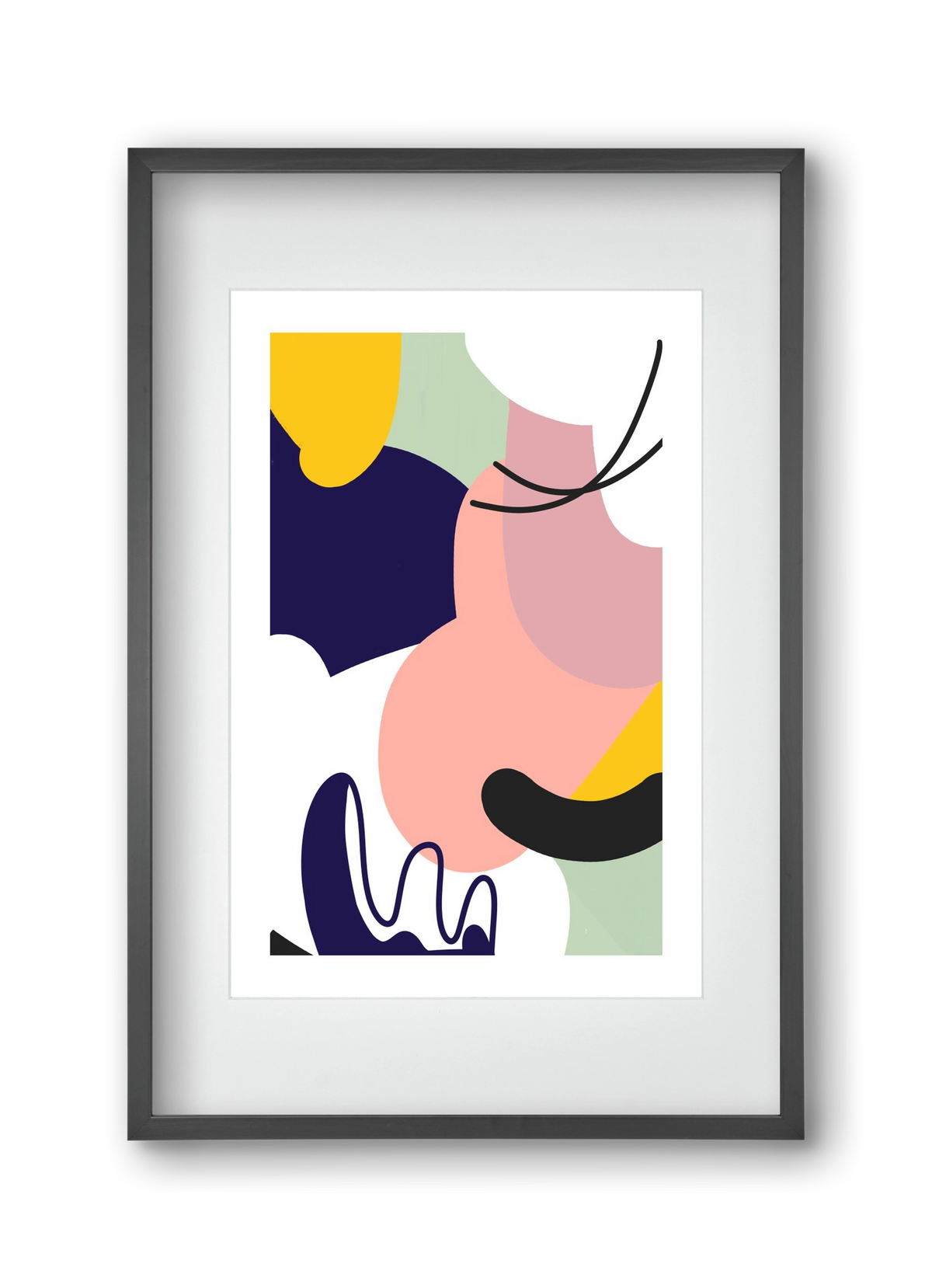 Ethanol, 30x45 cm (20x30 cm), Fekete keret, paszpartuval