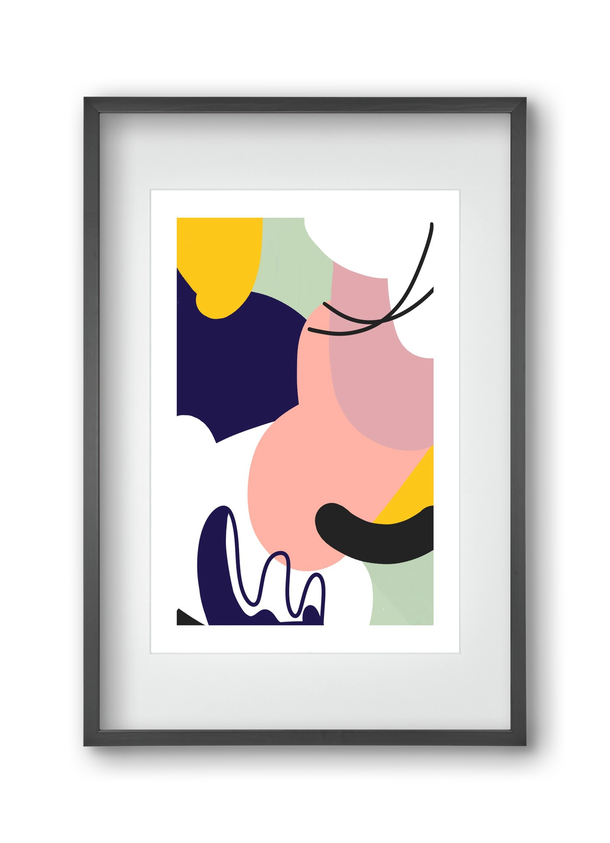 Ethanol, 30x45 cm (20x30 cm), Fekete keret, paszpartuval