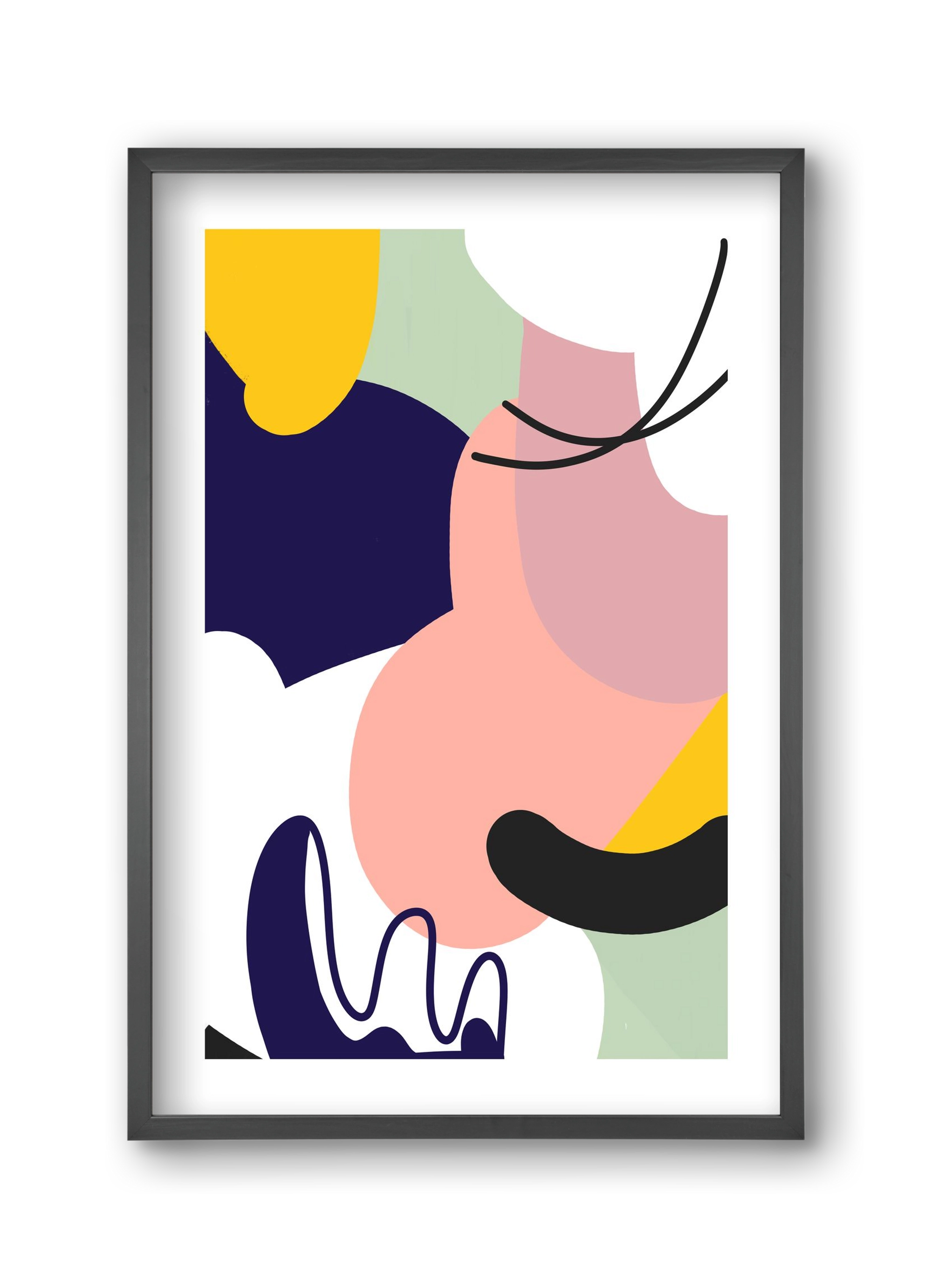 Ethanol, 30x45 cm (30x45 cm), Fekete keret