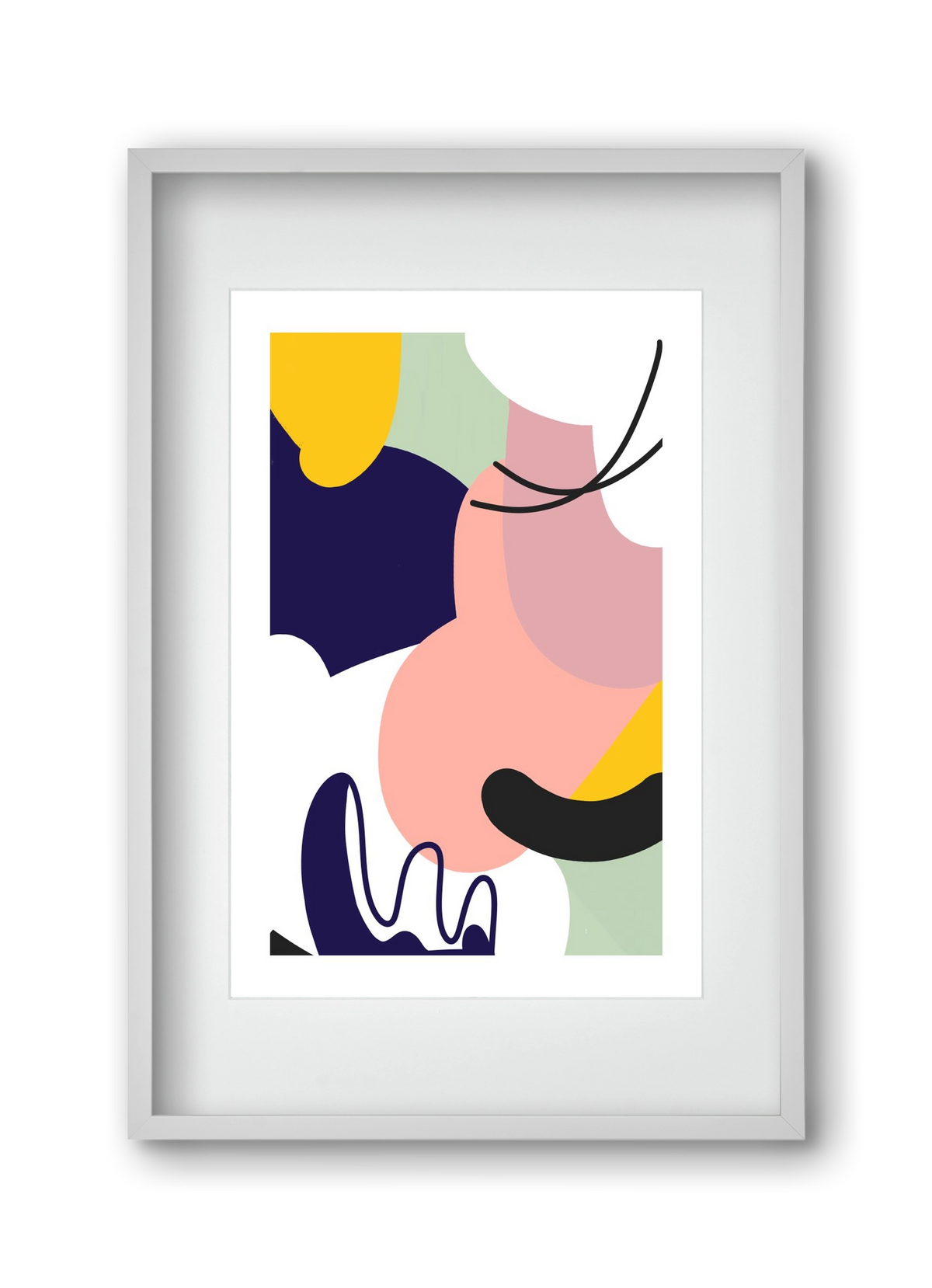 Ethanol, 30x45 cm (20x30 cm), Fehér keret, paszpartuval