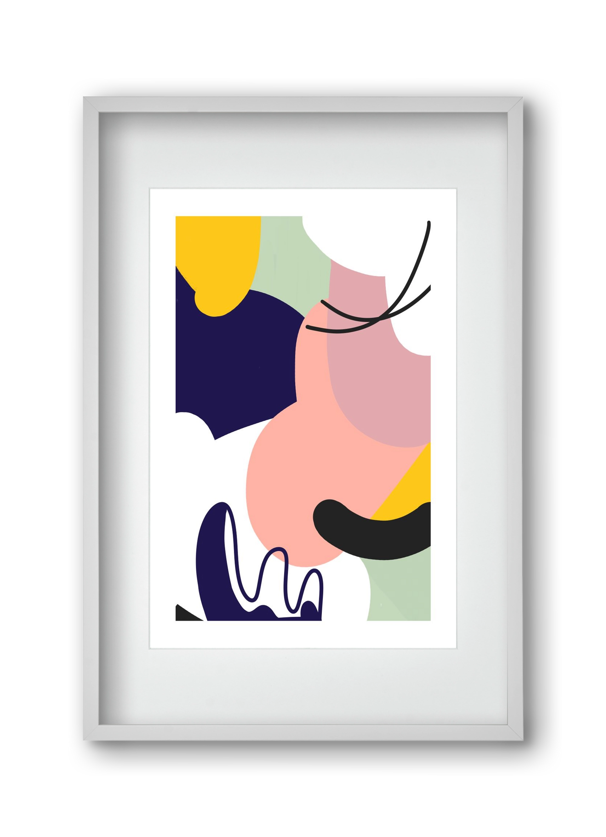 Ethanol, 30x45 cm (20x30 cm), Fehér keret, paszpartuval