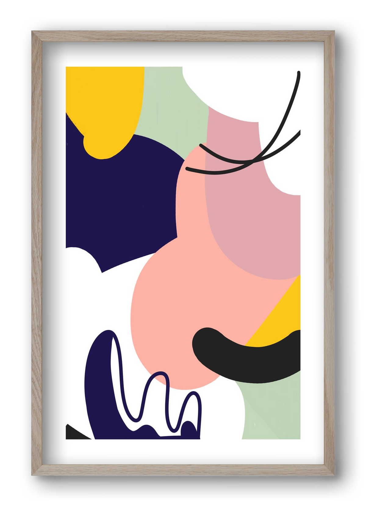 Ethanol, 40x60 cm (40x60 cm), Tölgy keret