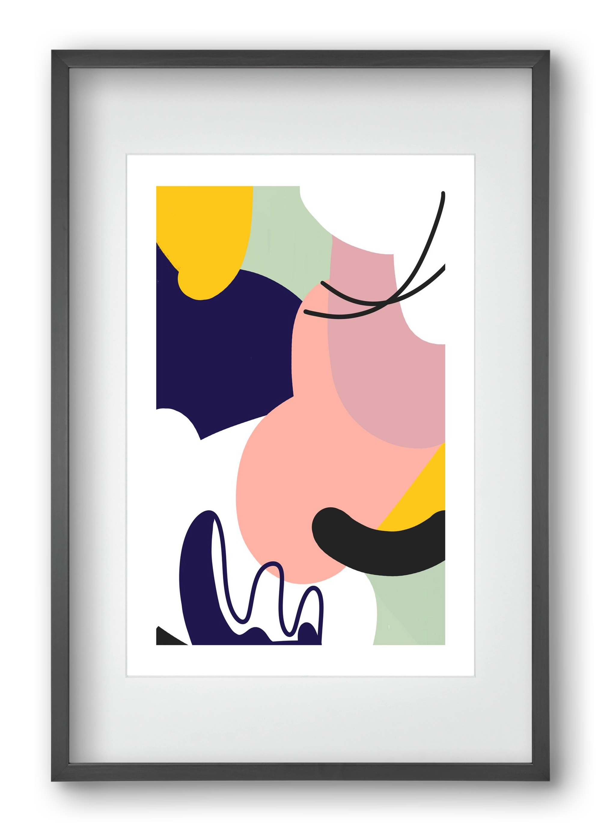 Ethanol, 40x60 cm (30x45 cm), Fekete keret, paszpartuval