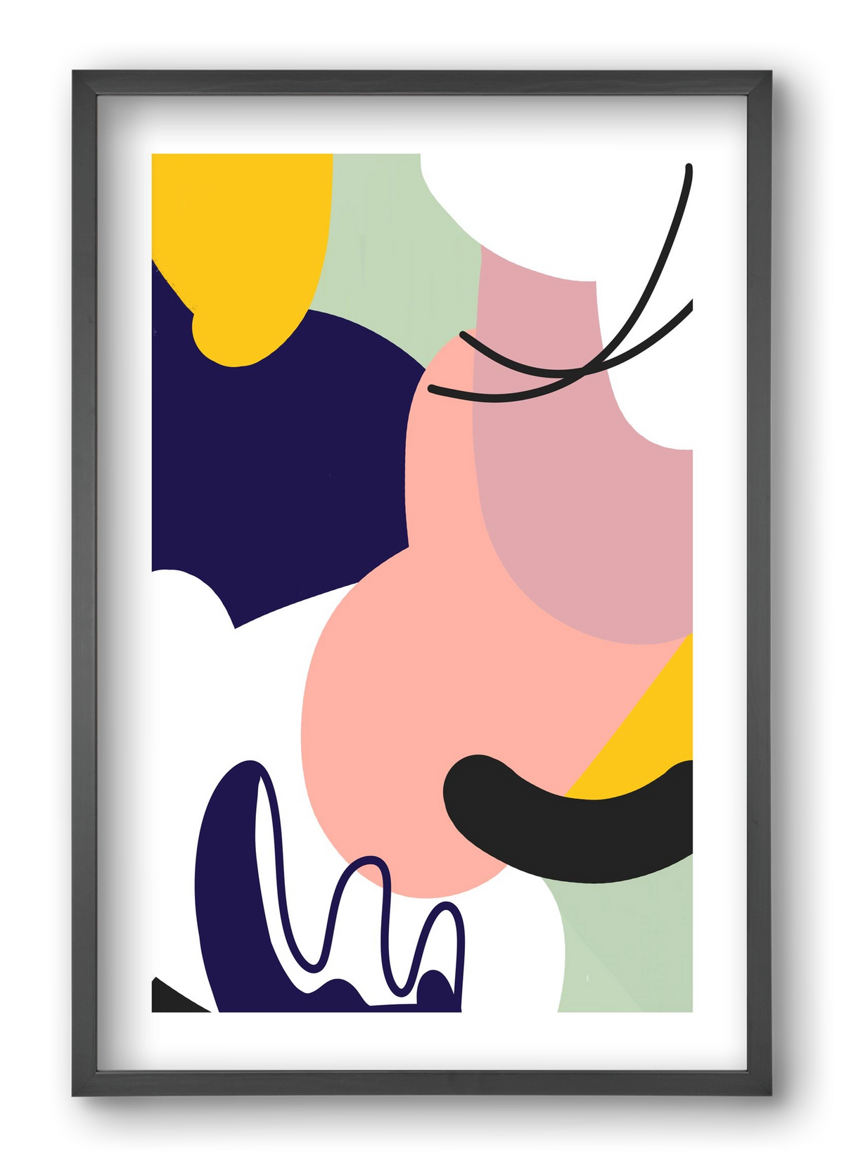 Ethanol, 40x60 cm (40x60 cm), Fekete keret