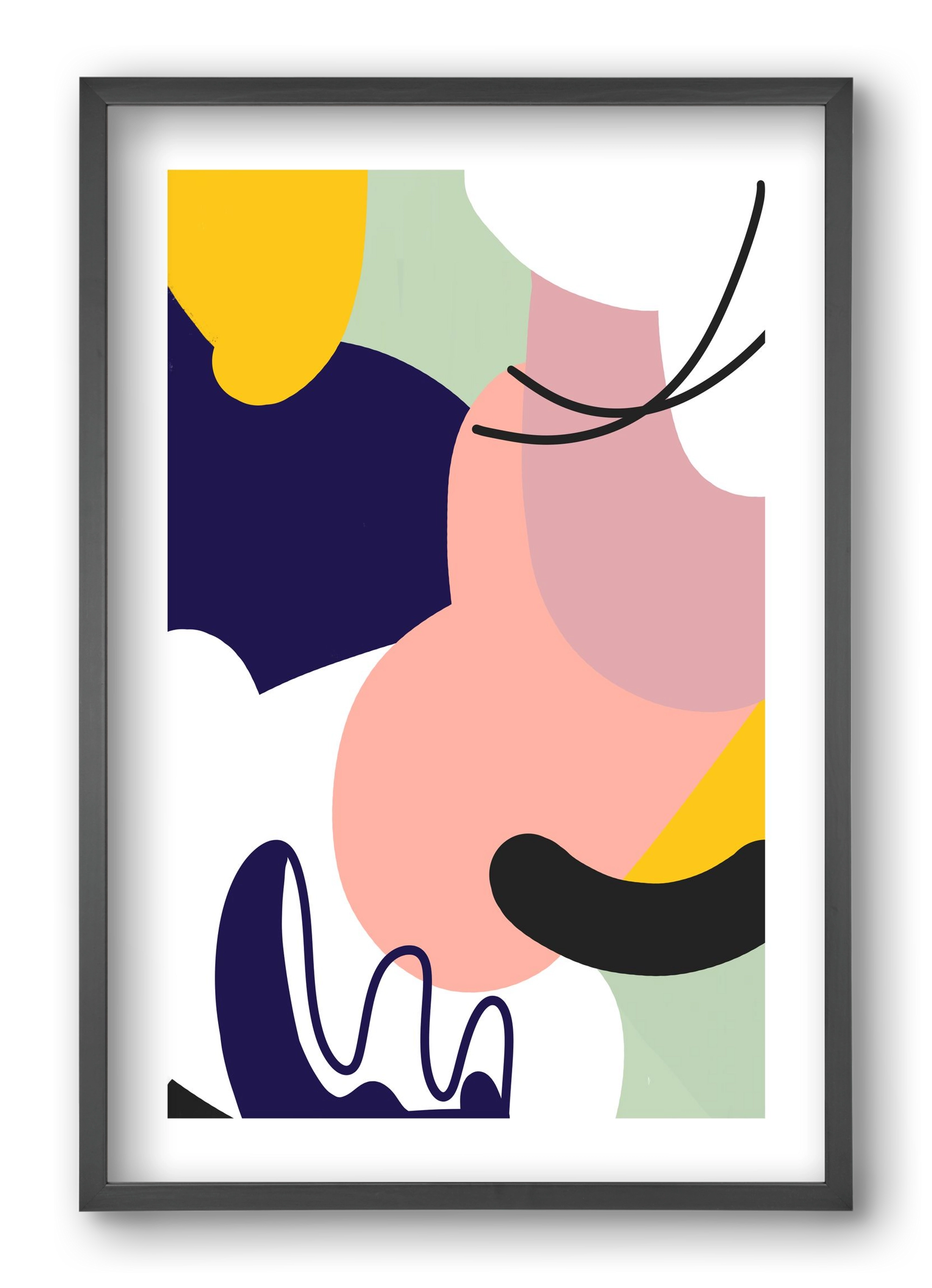 Ethanol, 40x60 cm (40x60 cm), Fekete keret