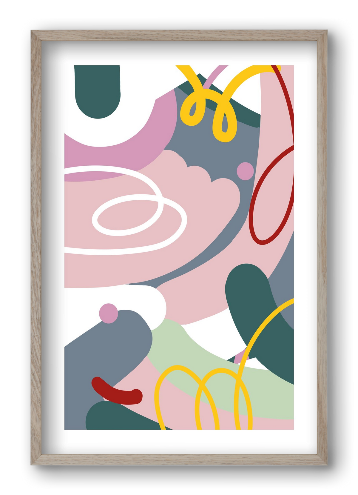 Dust bunnies, 40x60 cm (40x60 cm), Tölgy keret