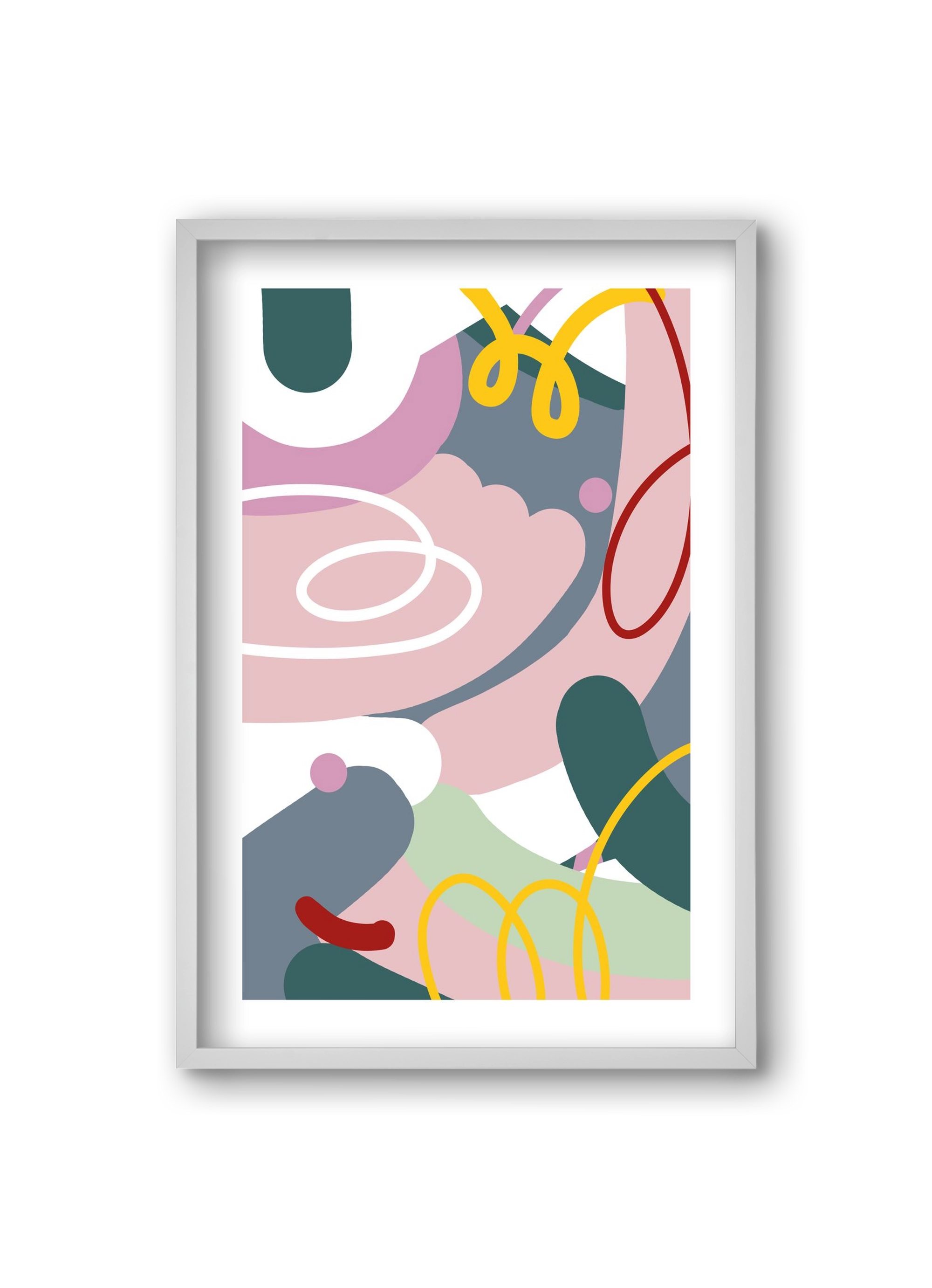 Dust bunnies, 20x30 cm (20x30 cm), Fehér keret